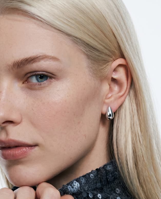 Серьги из серебра 925 без вставки