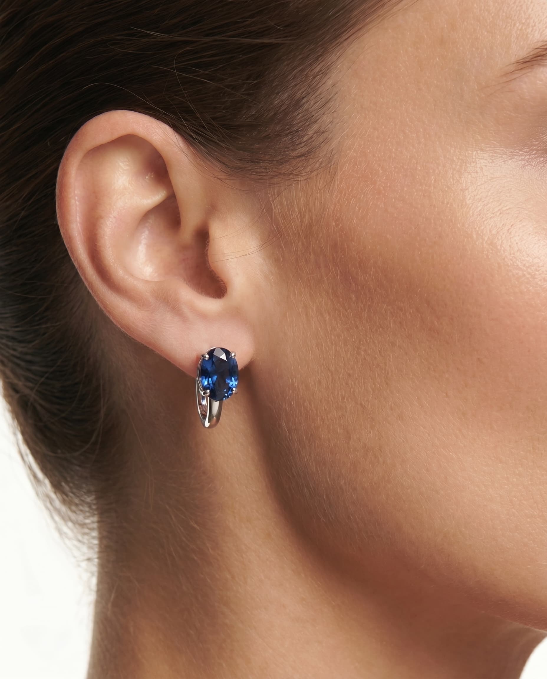 Серьги из серебра 925 с топазом