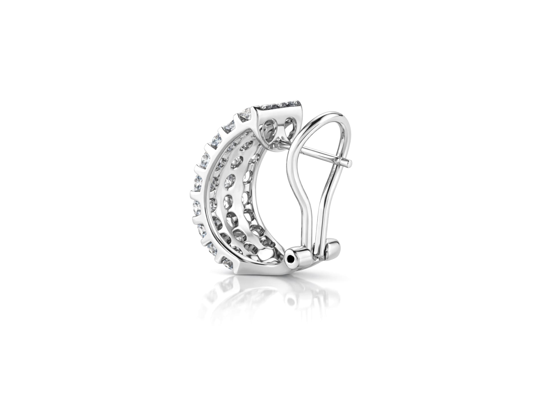 Серьги из золота 585 с бриллиантами