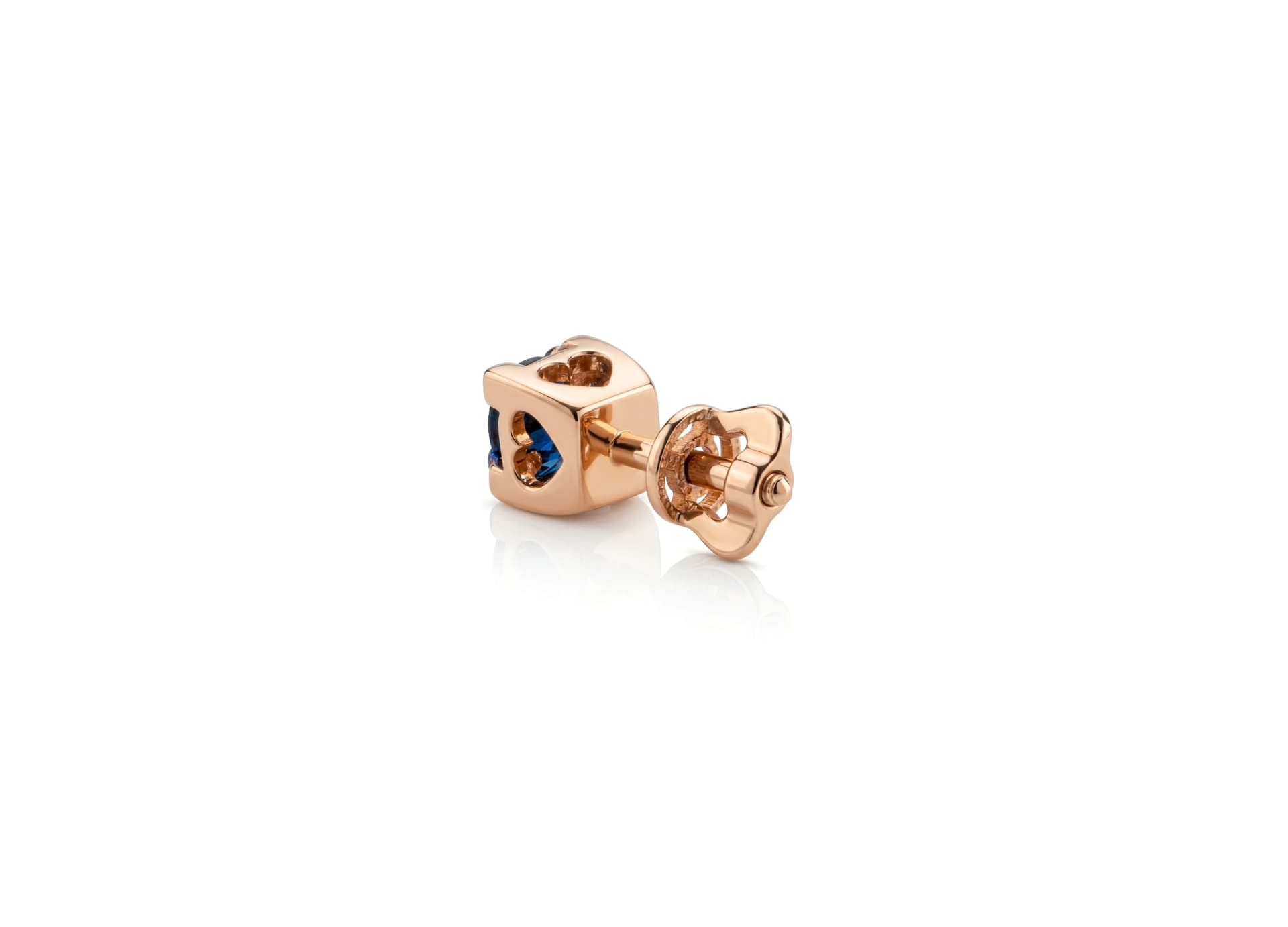 Серьги из золота 585 с сапфирами