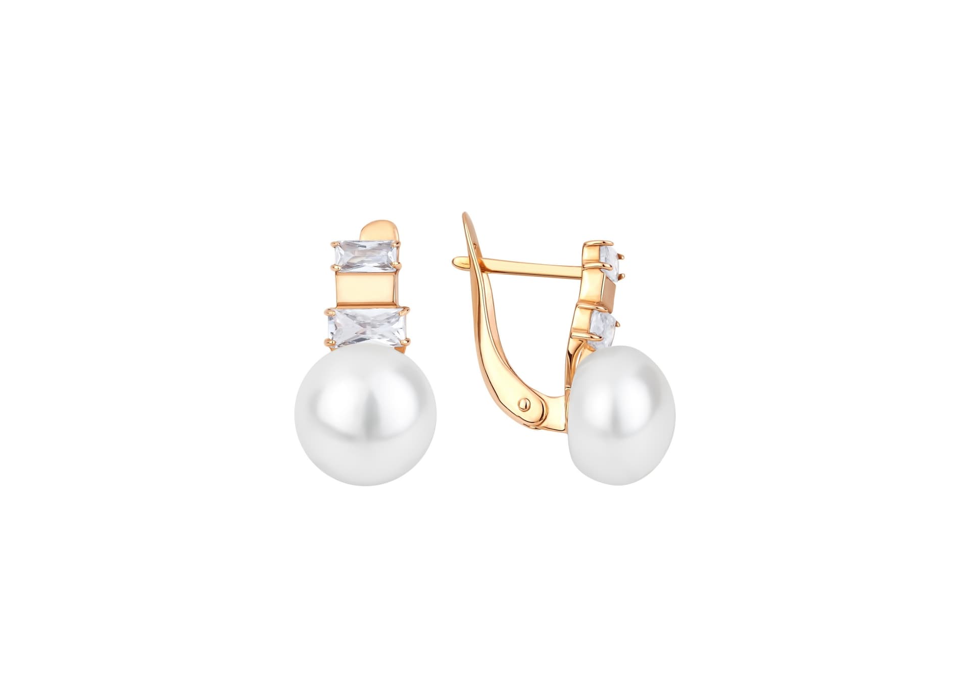 Серьги из золота 585 с жемчугом