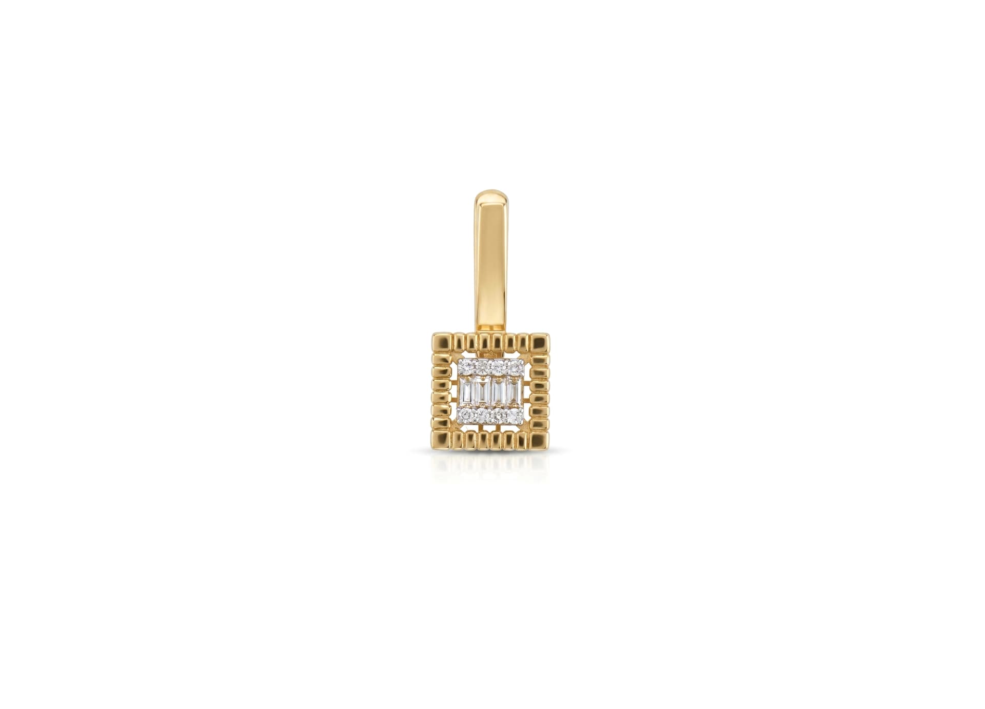 Серьги из золота 585 с  бриллиантом