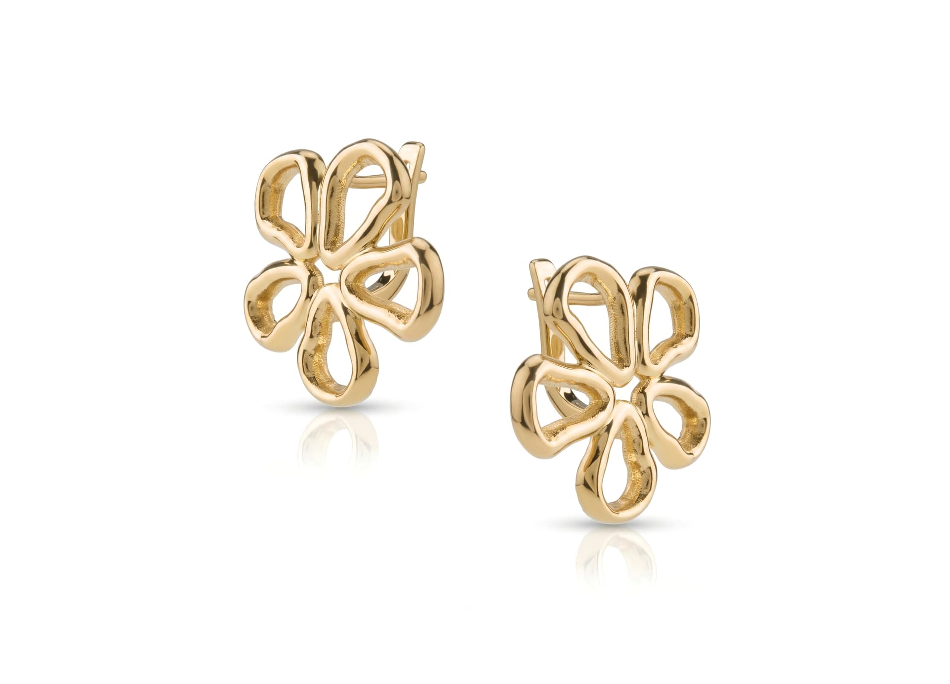 Серьги из серебра 925 без вставки