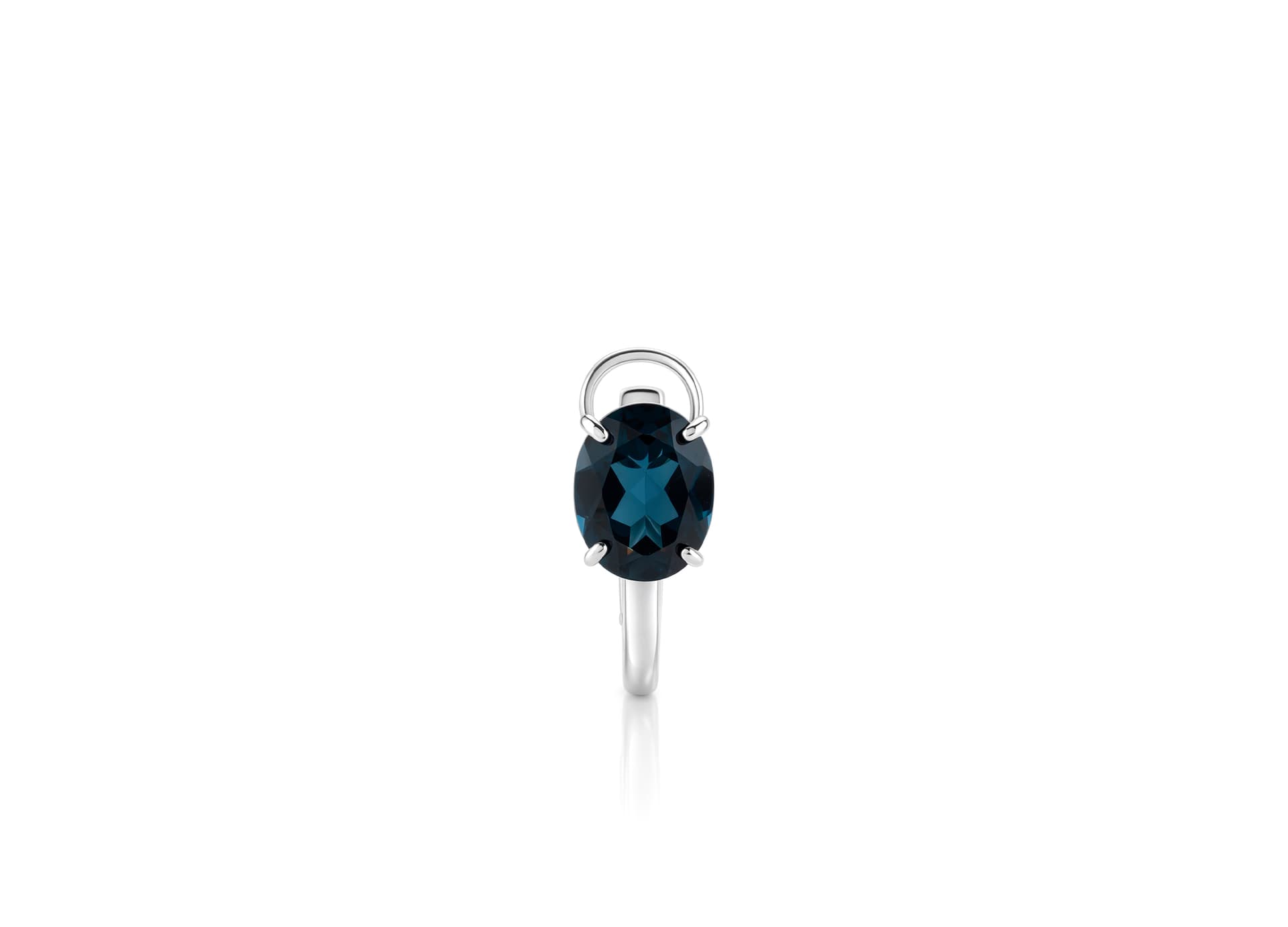 Серьги из серебра 925 с топазом