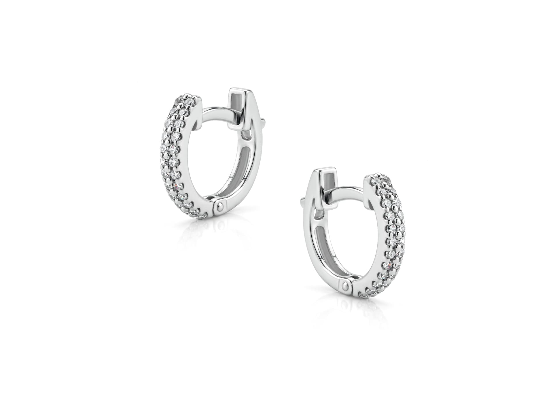 Серьги из золота 585 с бриллиантами