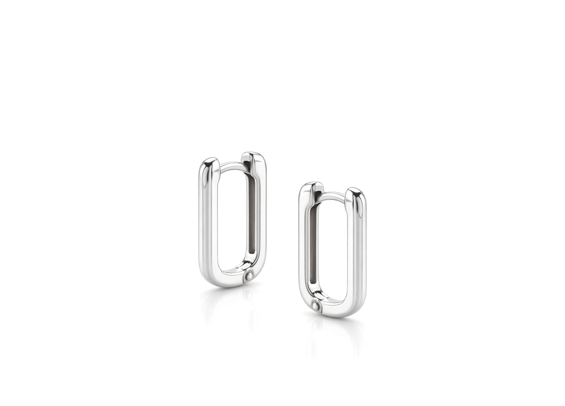 Серьги из серебра 925 без вставки