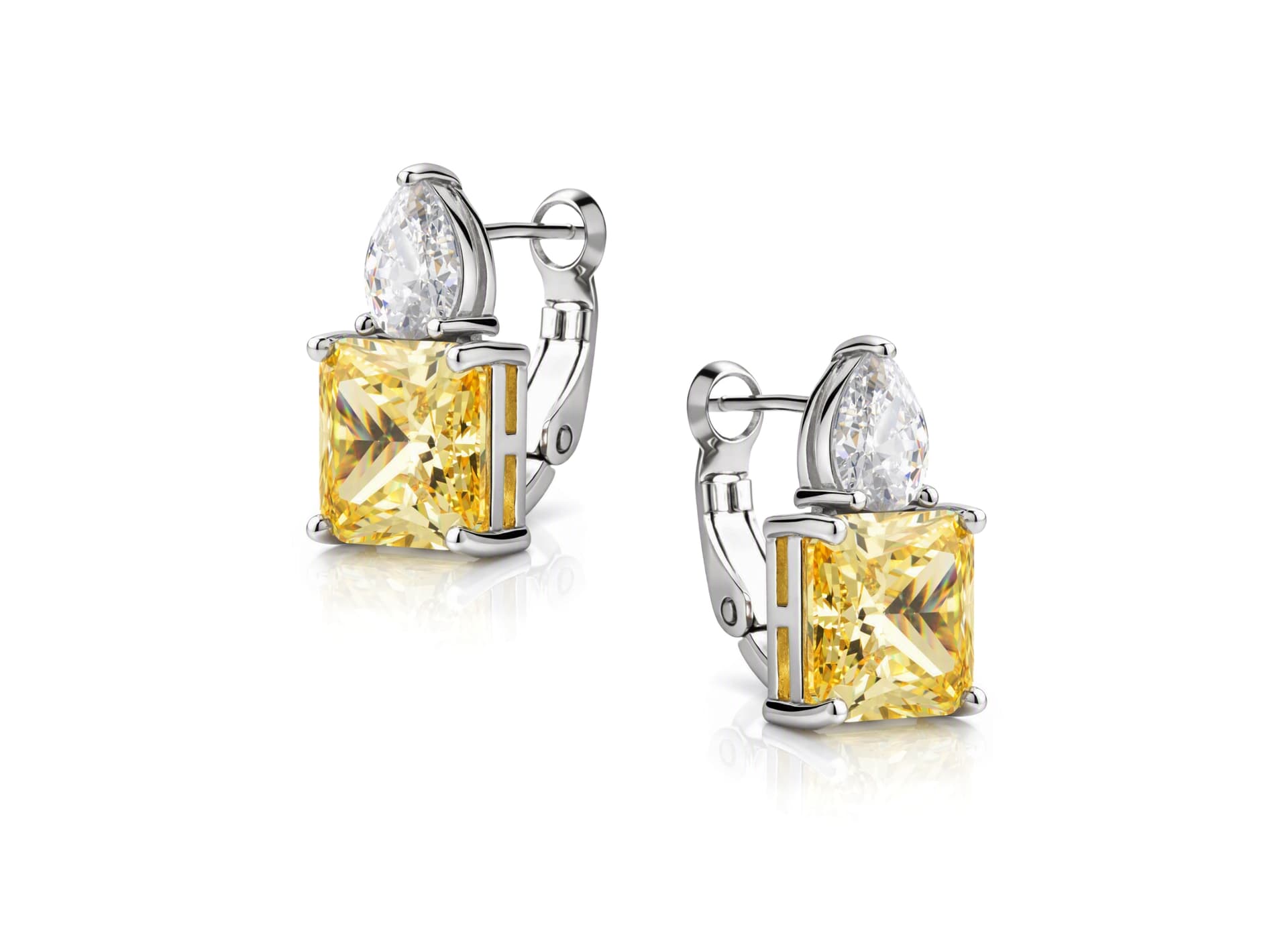 Серьги из серебра 925 с кубическим цирконием