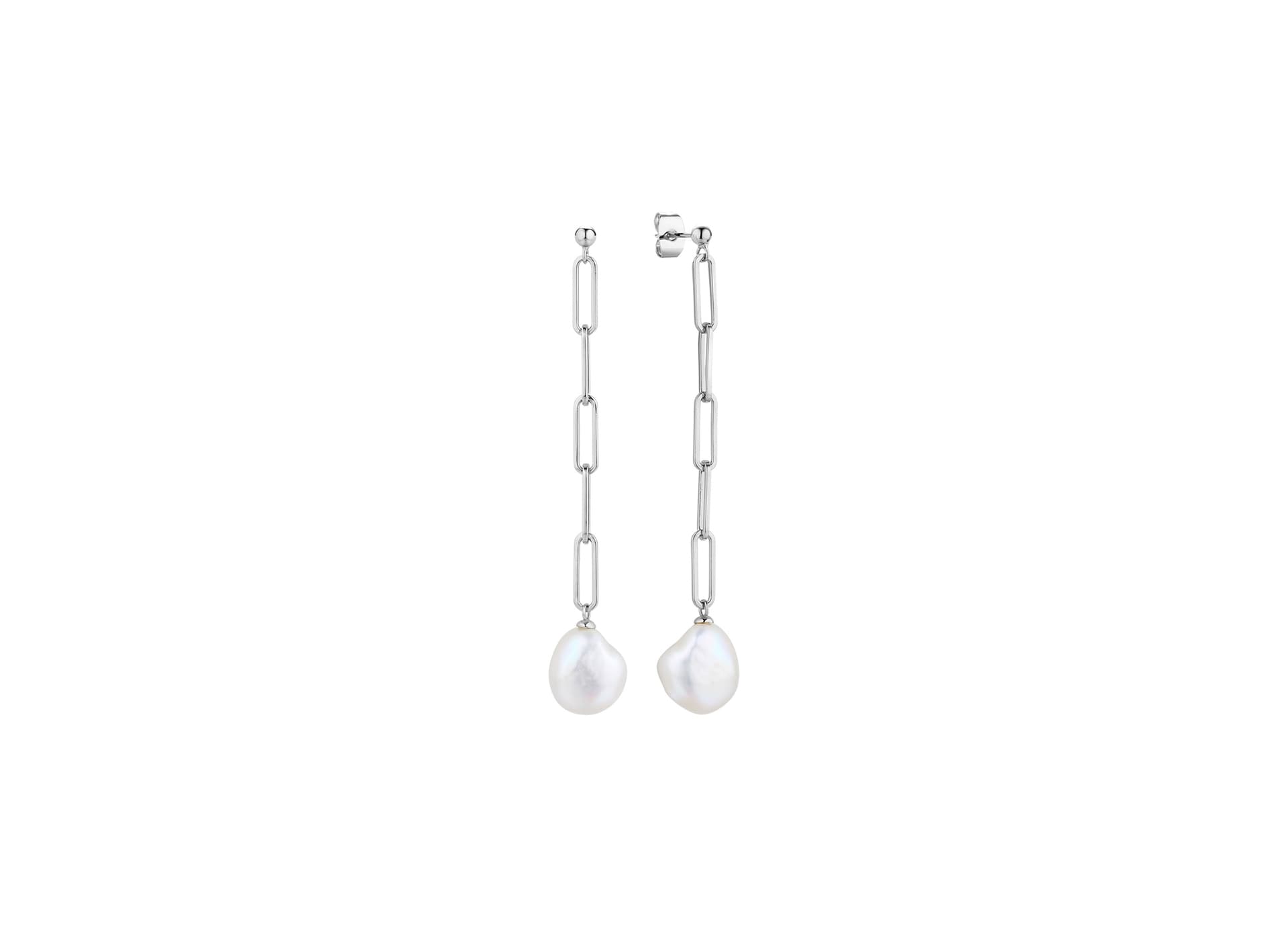 Серьги из серебра 925 с жемчугом