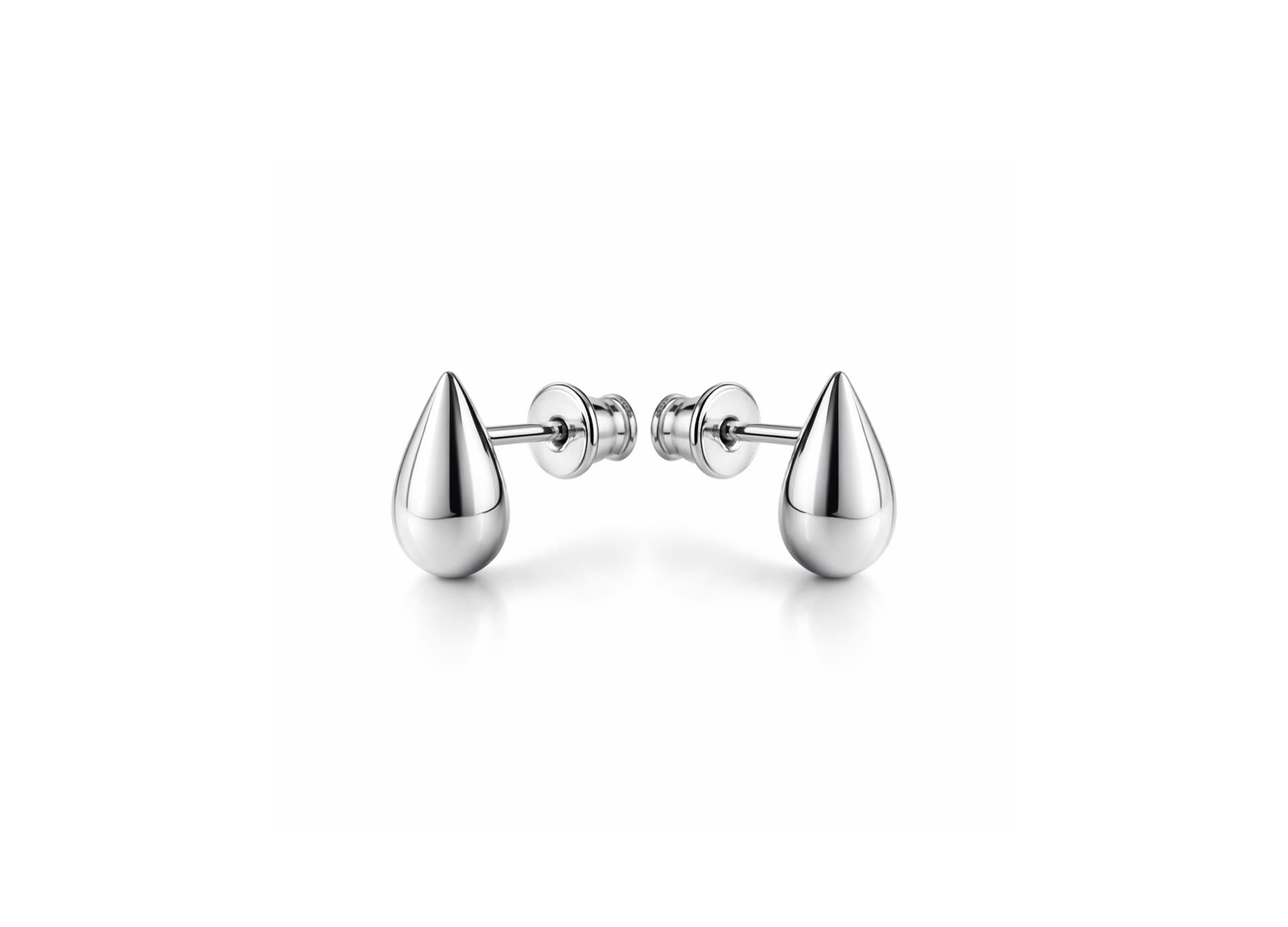 Серьги из серебра 925 без вставки