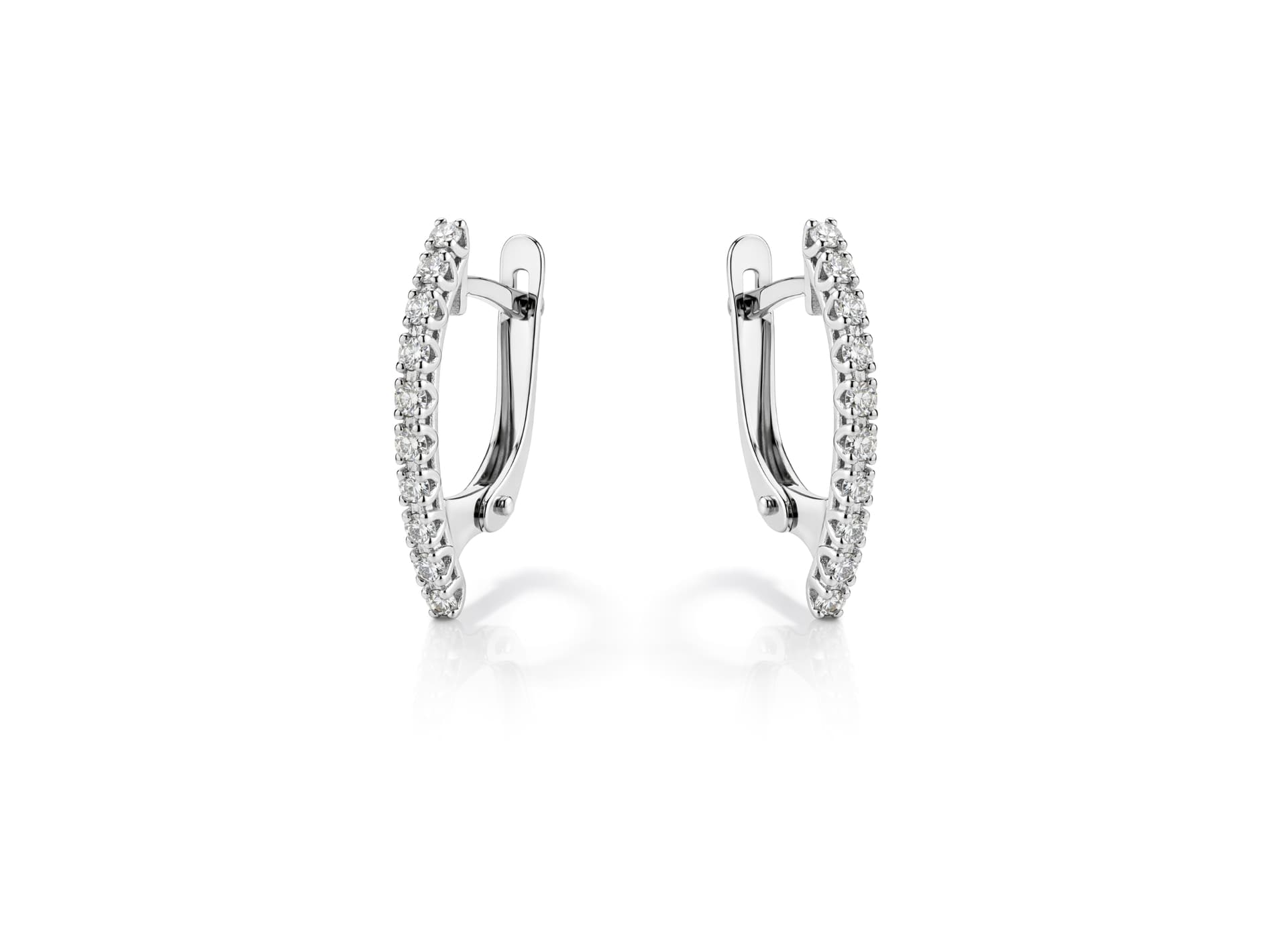 Серьги из золота 585 с бриллиантами