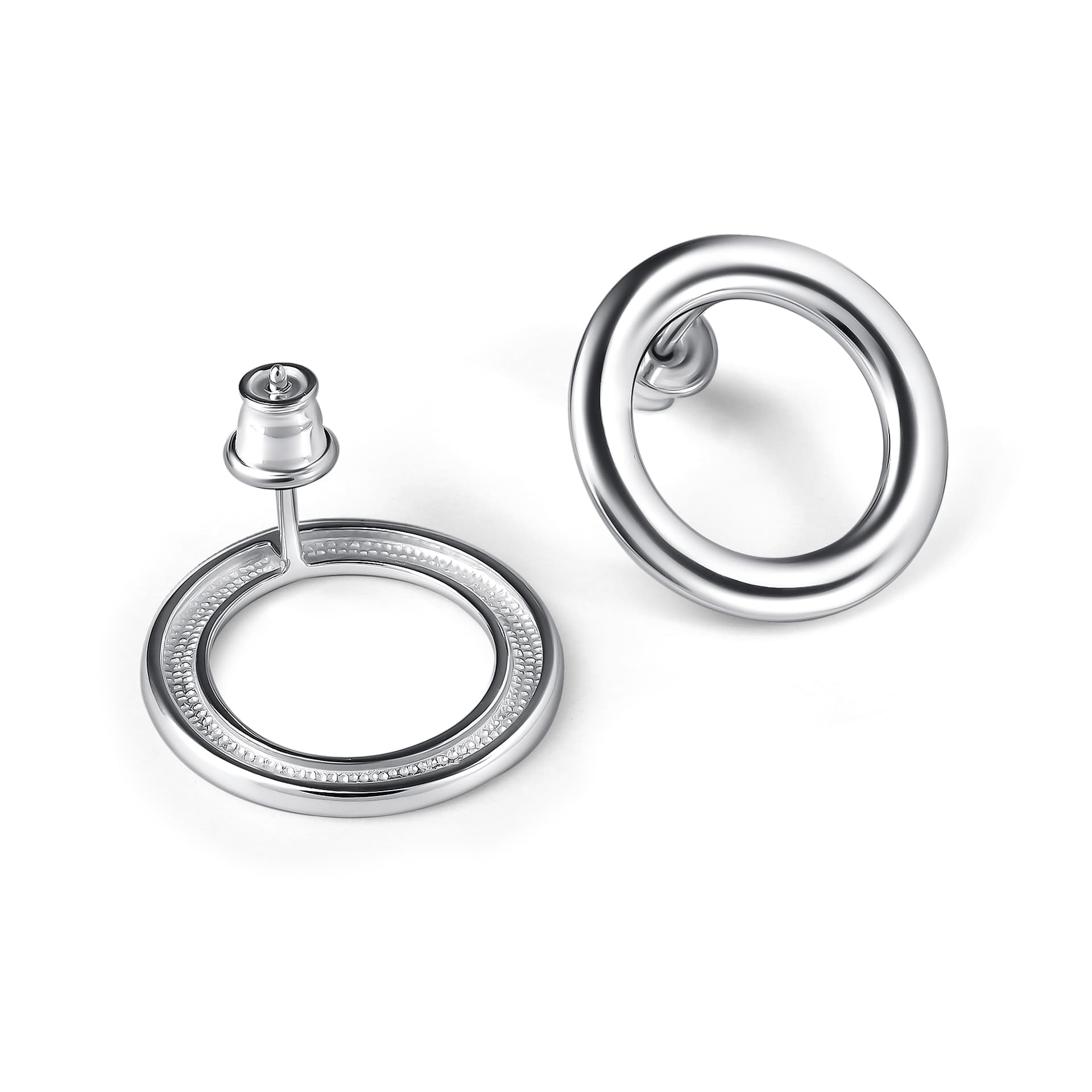 Серьги из серебра 925 без вставки