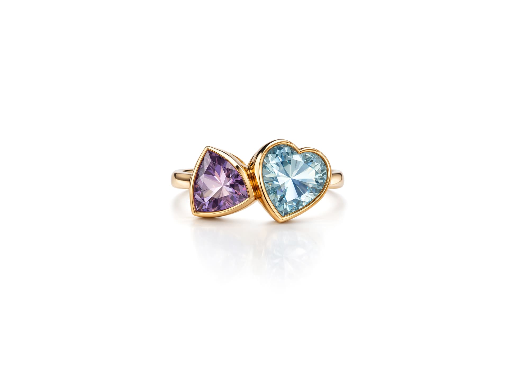 Кольцо из серебра 925 с миксом камней