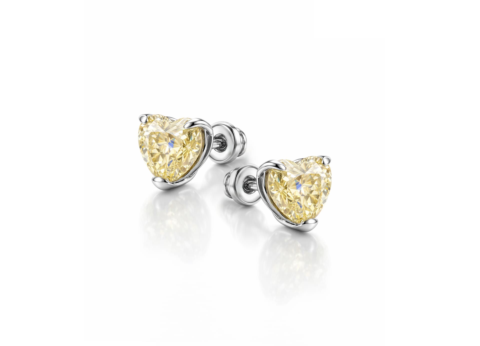 Серьги из серебра 925 с бриллианитами