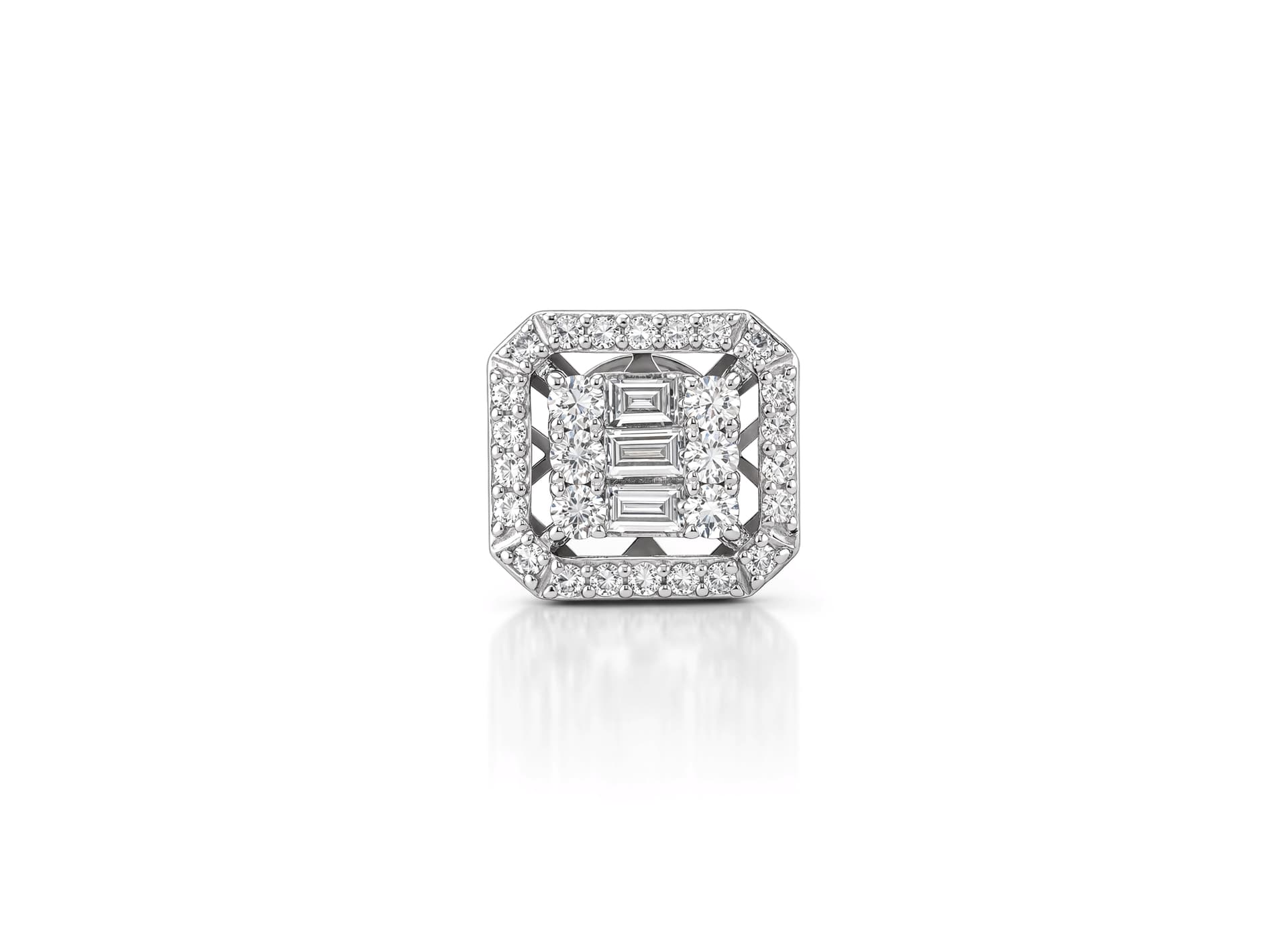 Серьги из золота 585 с бриллиантами