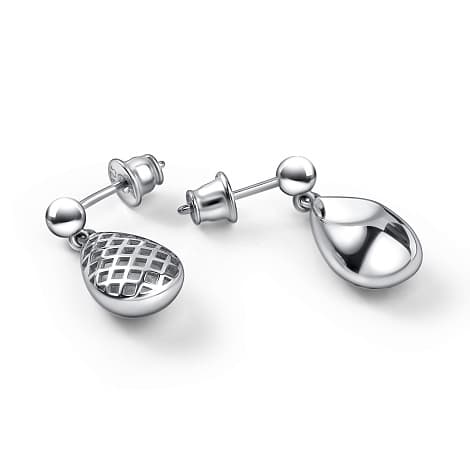 Серьги из серебра 925 без вставки