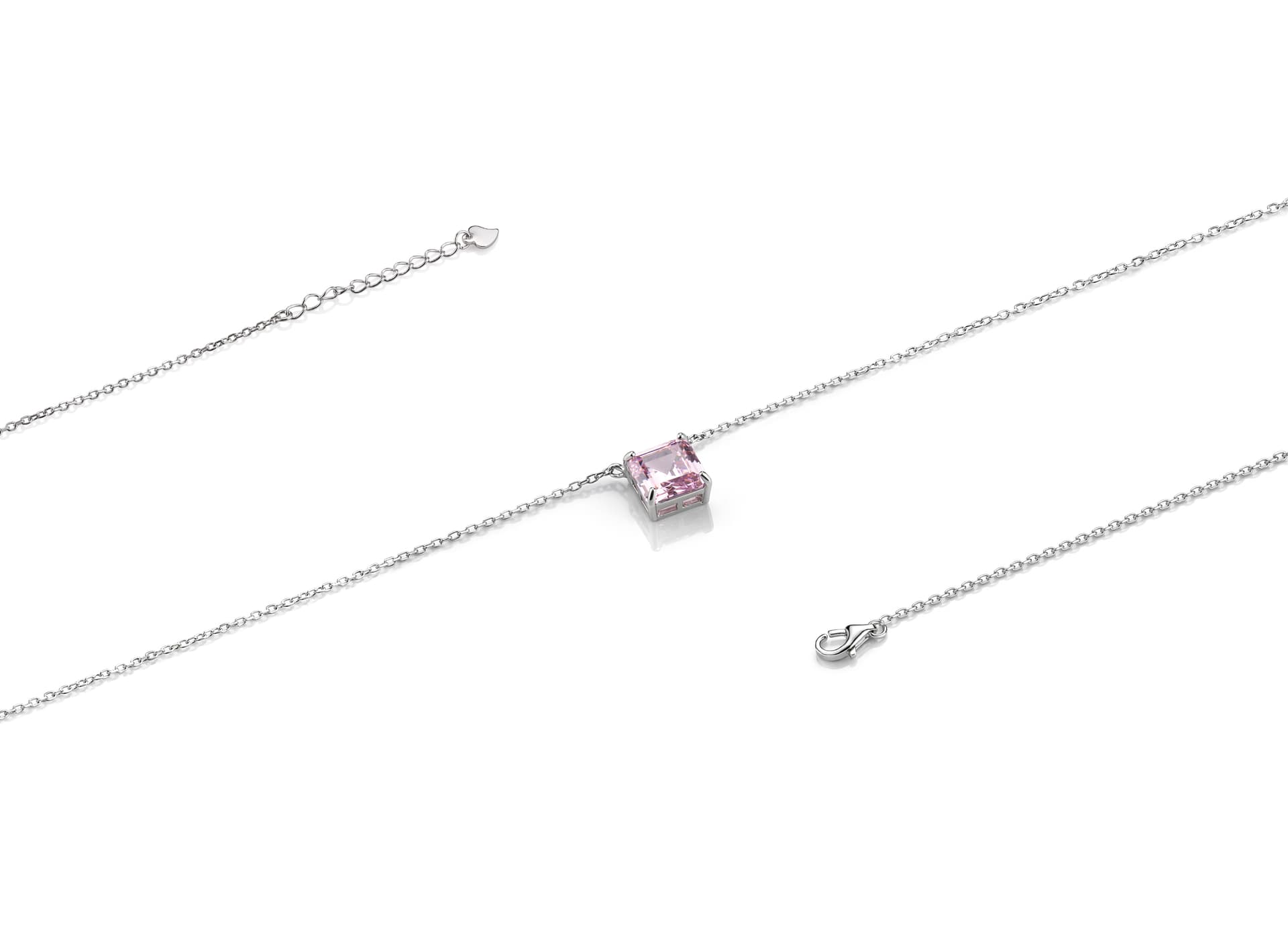 Колье из серебра 925 с кубическим цирконием