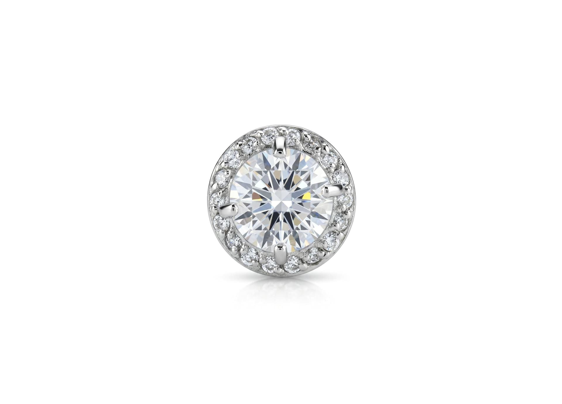 Серьги из серебра 925 с фианитами