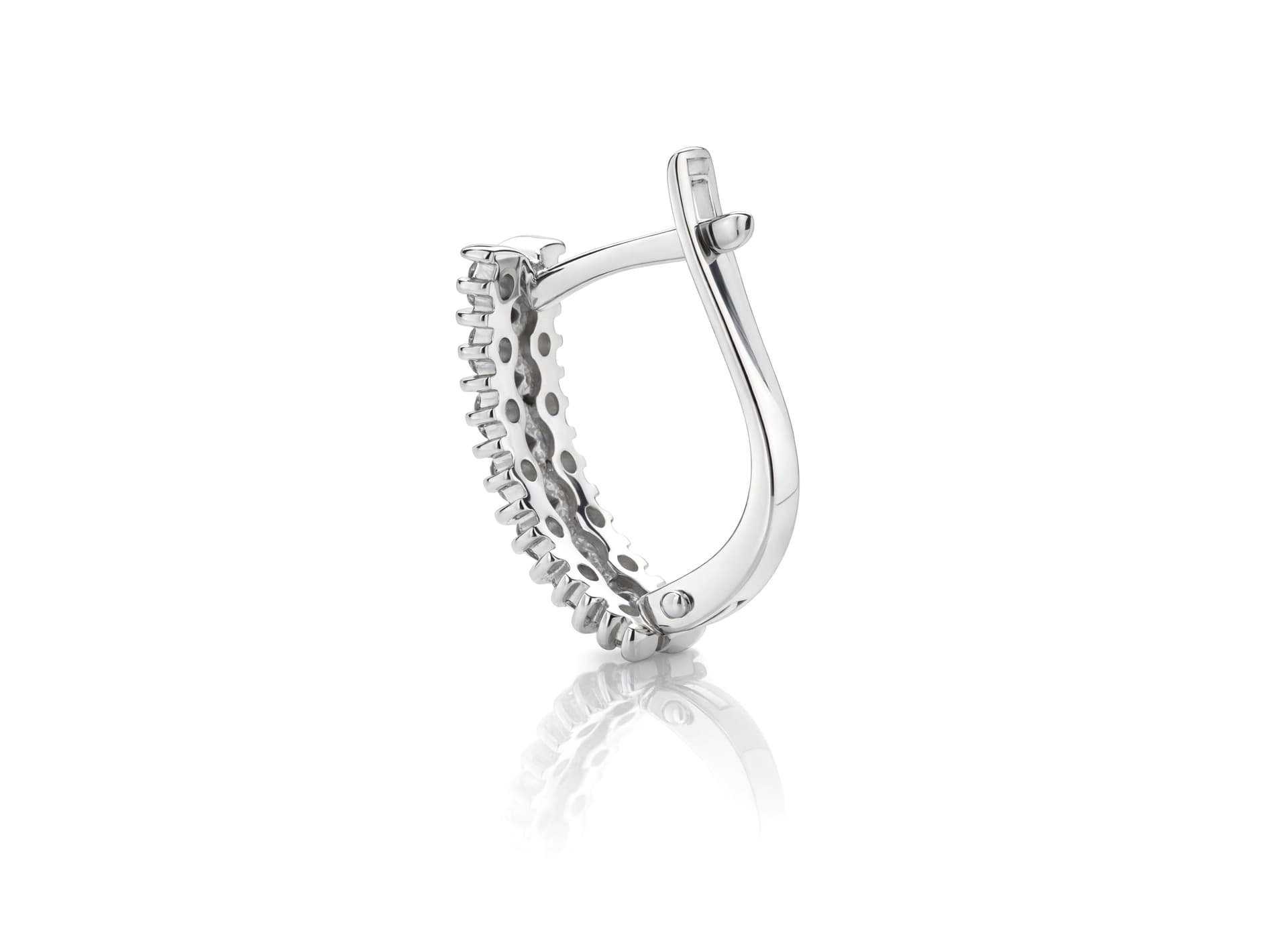 Серьги из золота 585 с бриллиант