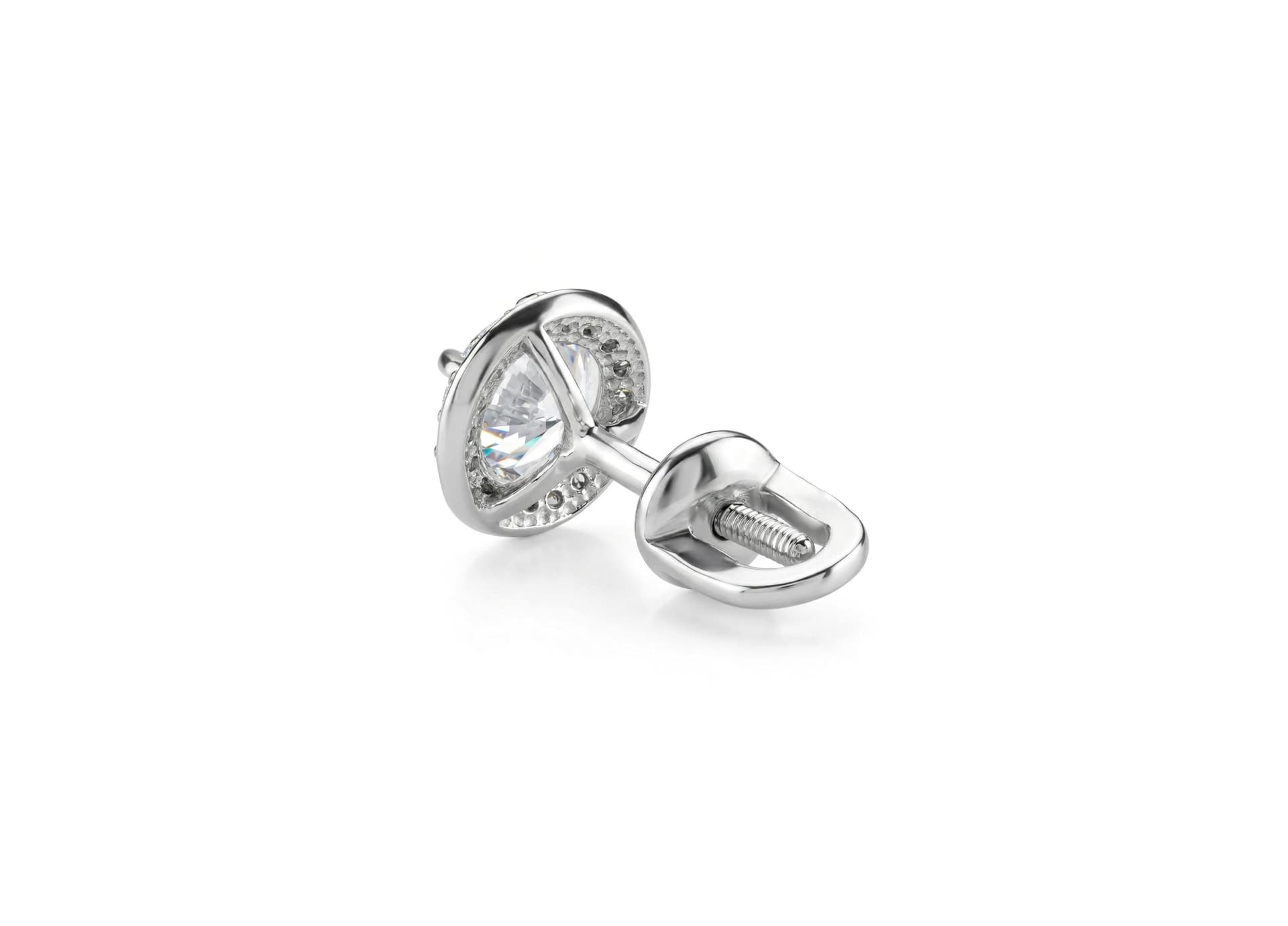 Серьги из серебра 925 с фианитами