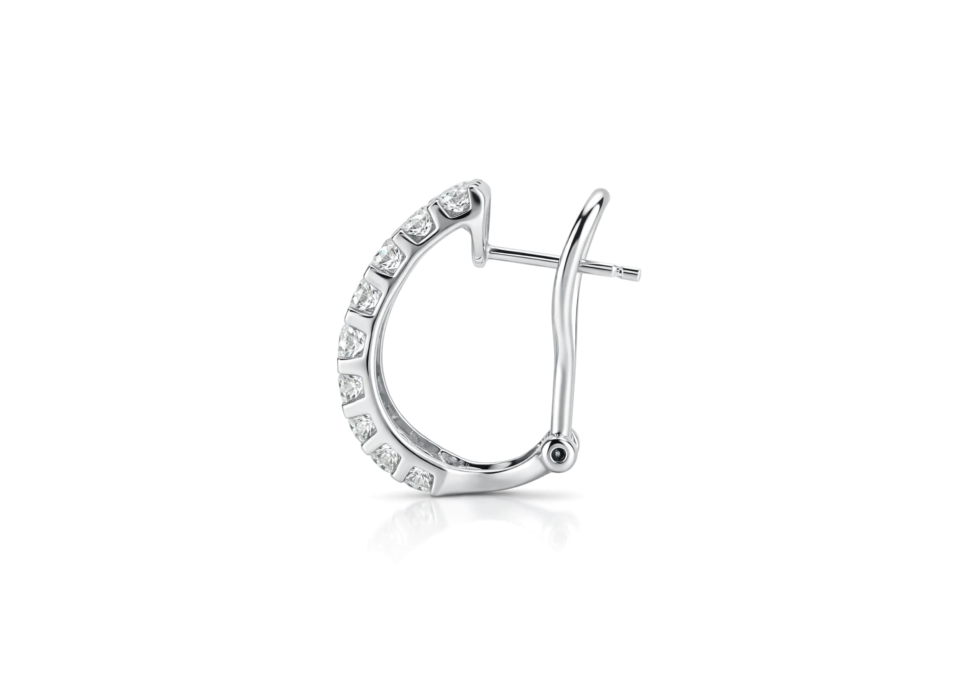 Серьги из золота 585 с бриллиантами