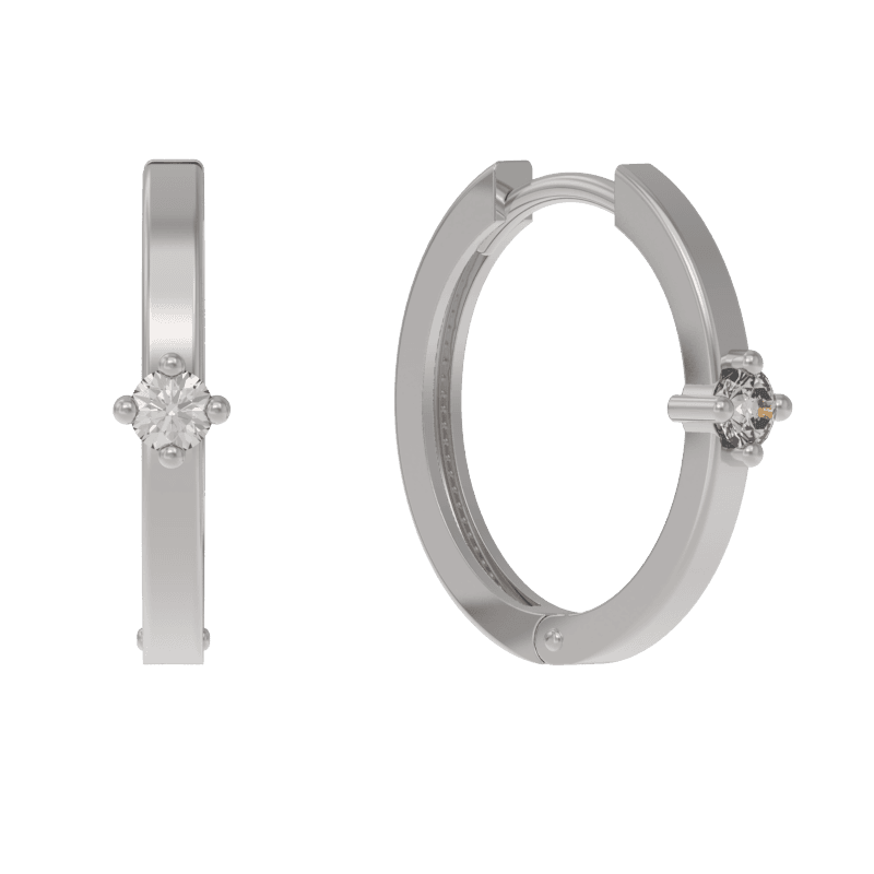 Серьги из серебра 925 с фианитами