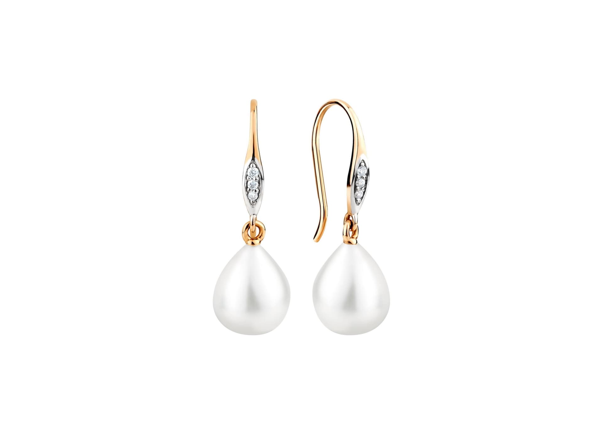 Серьги из золота 585 с жемчугом