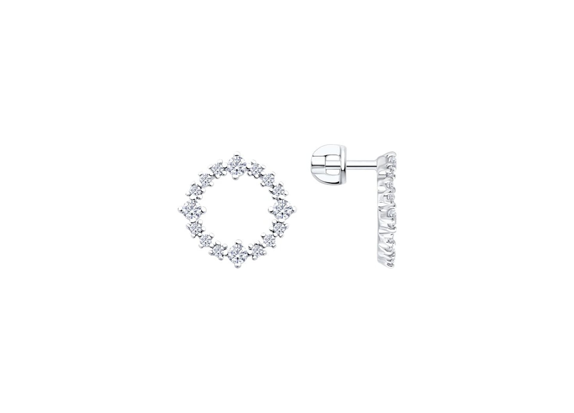 Серьги из Серебра 925 с фианитами
