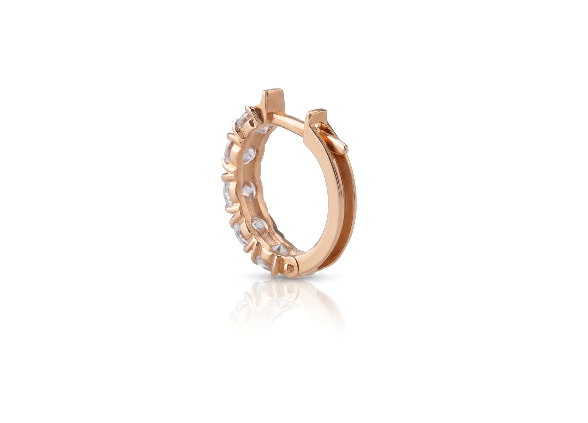 Серьги из золота 585 с  фианит