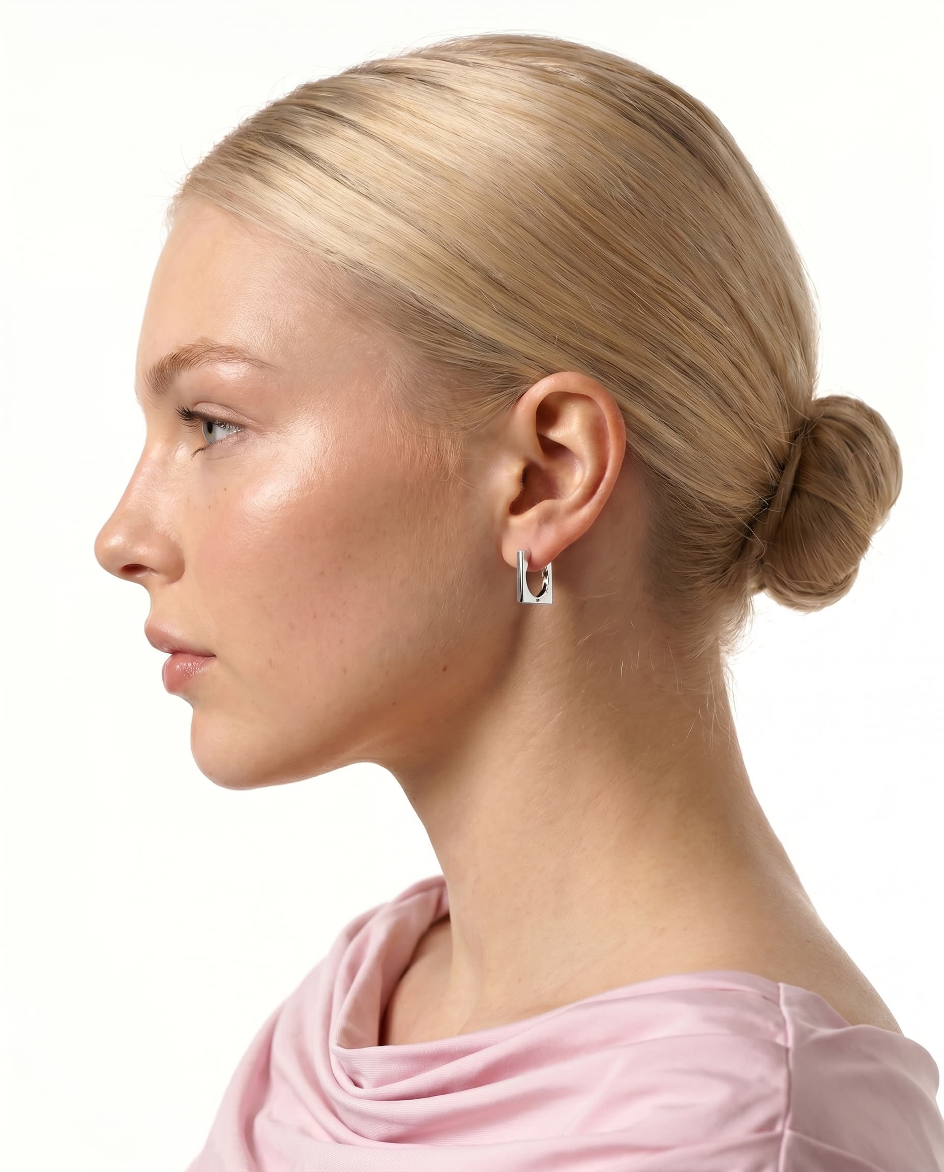 Серьги из серебра 925 без вставки