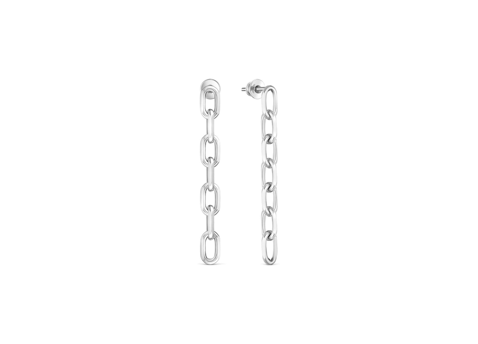 Серьги из серебра 925 без вставки