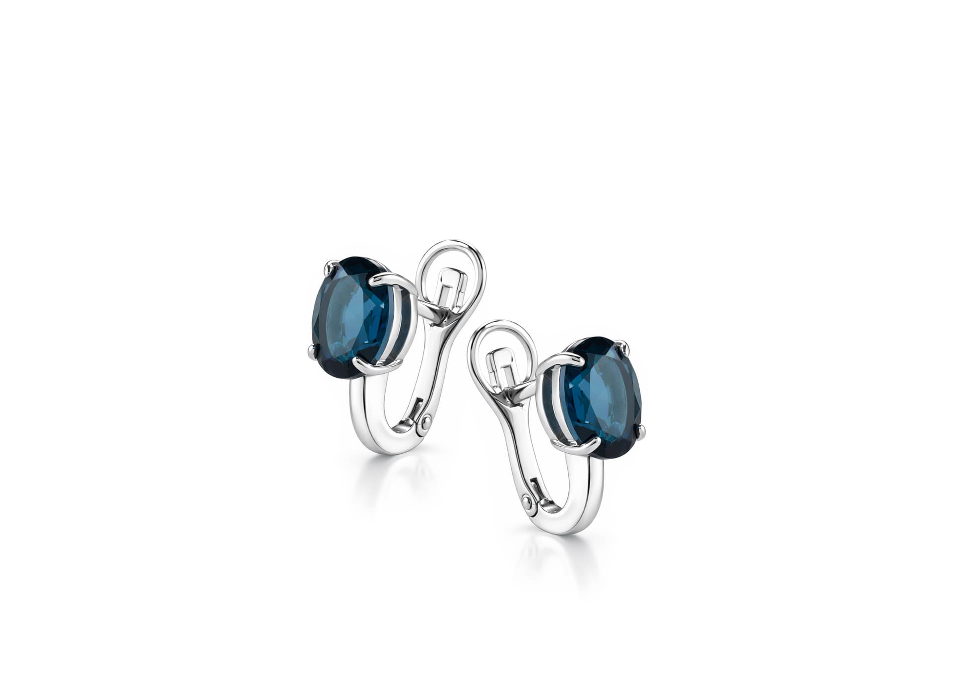 Серьги из серебра 925 с топазом