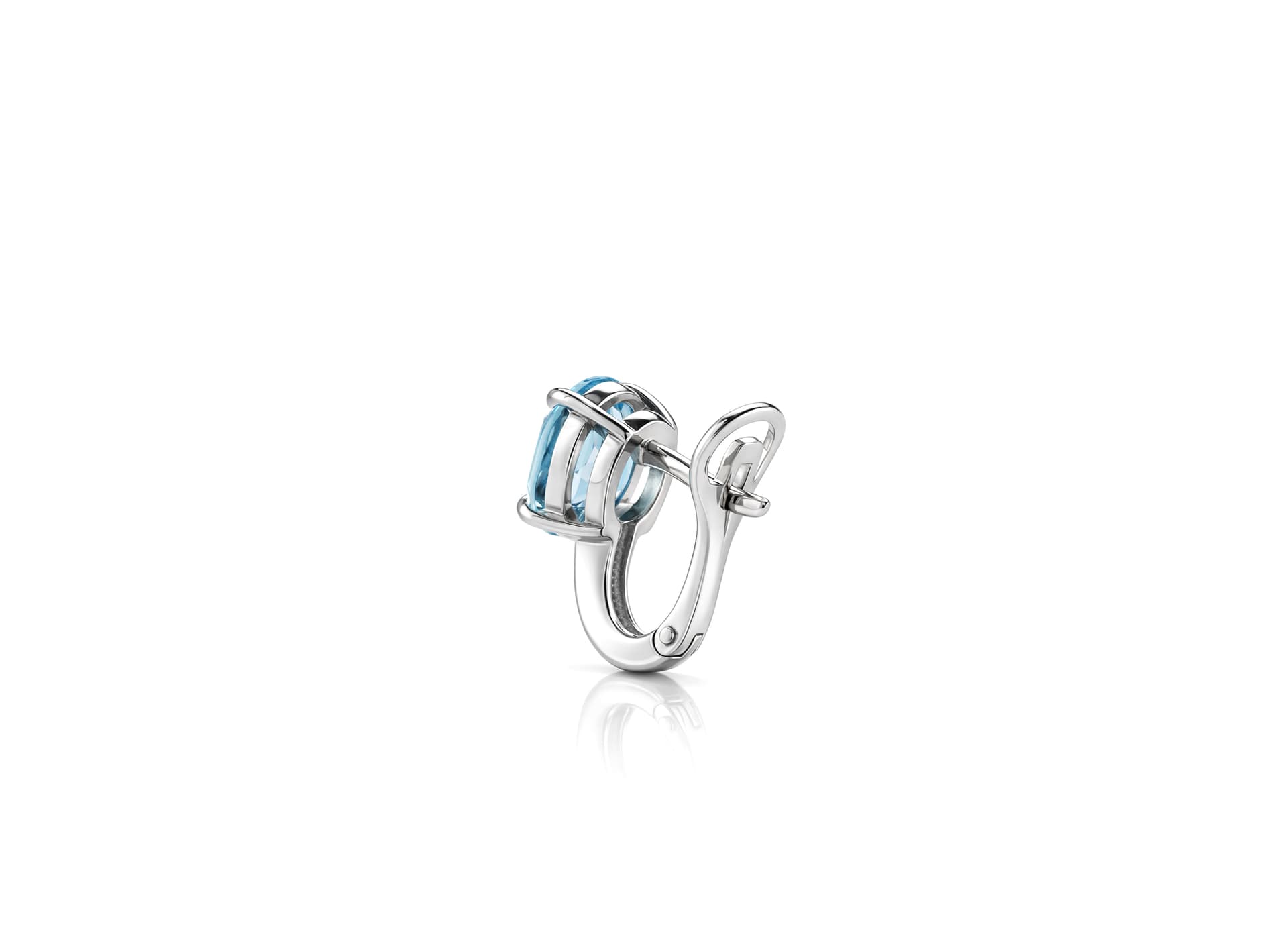Серьги из серебра 925 с топазами sky blue