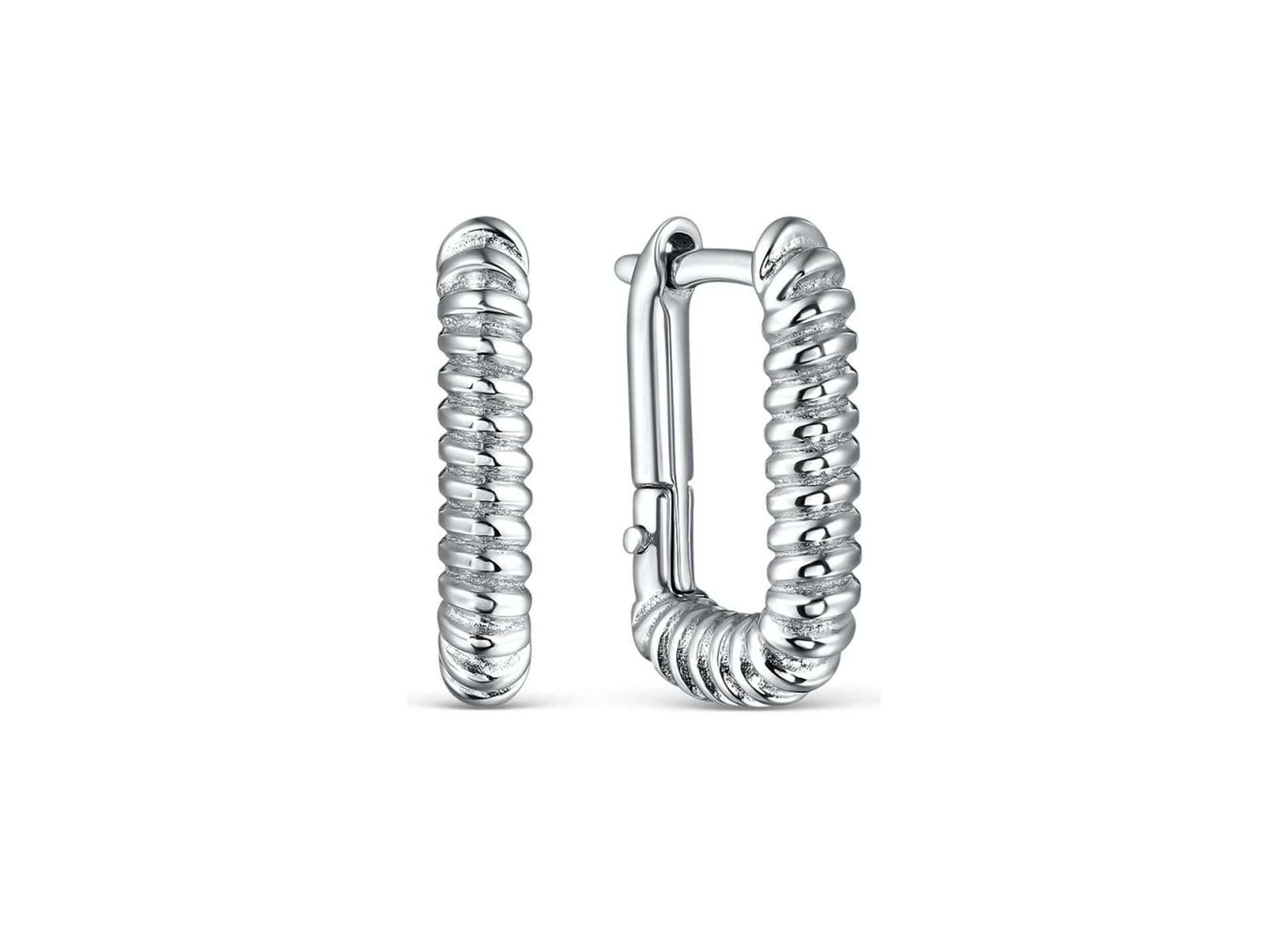 Серьги из серебра 925 без вставки