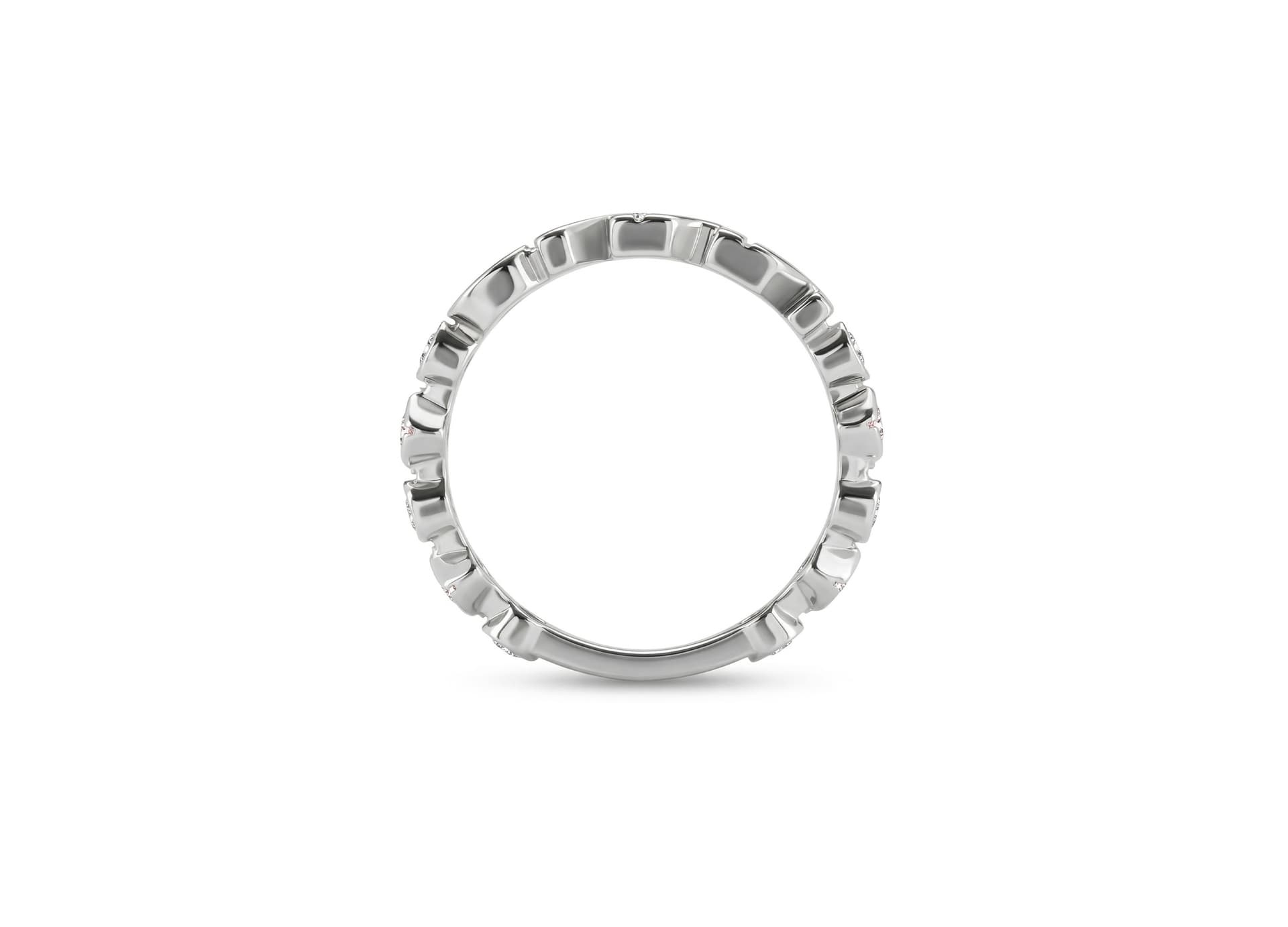 Кольцо из серебра 925 с фианитами