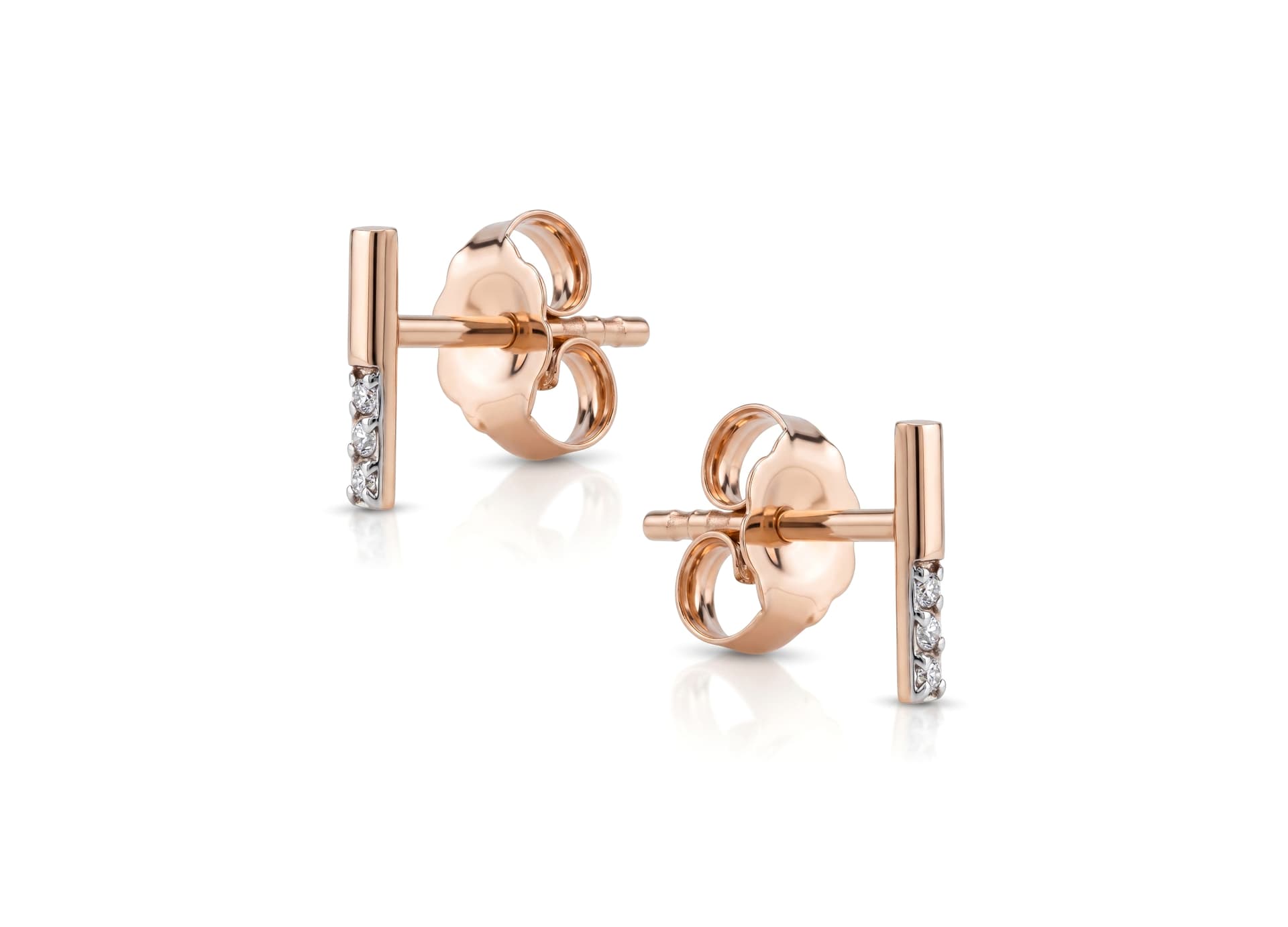 Серьги из золота 585 с фианитами