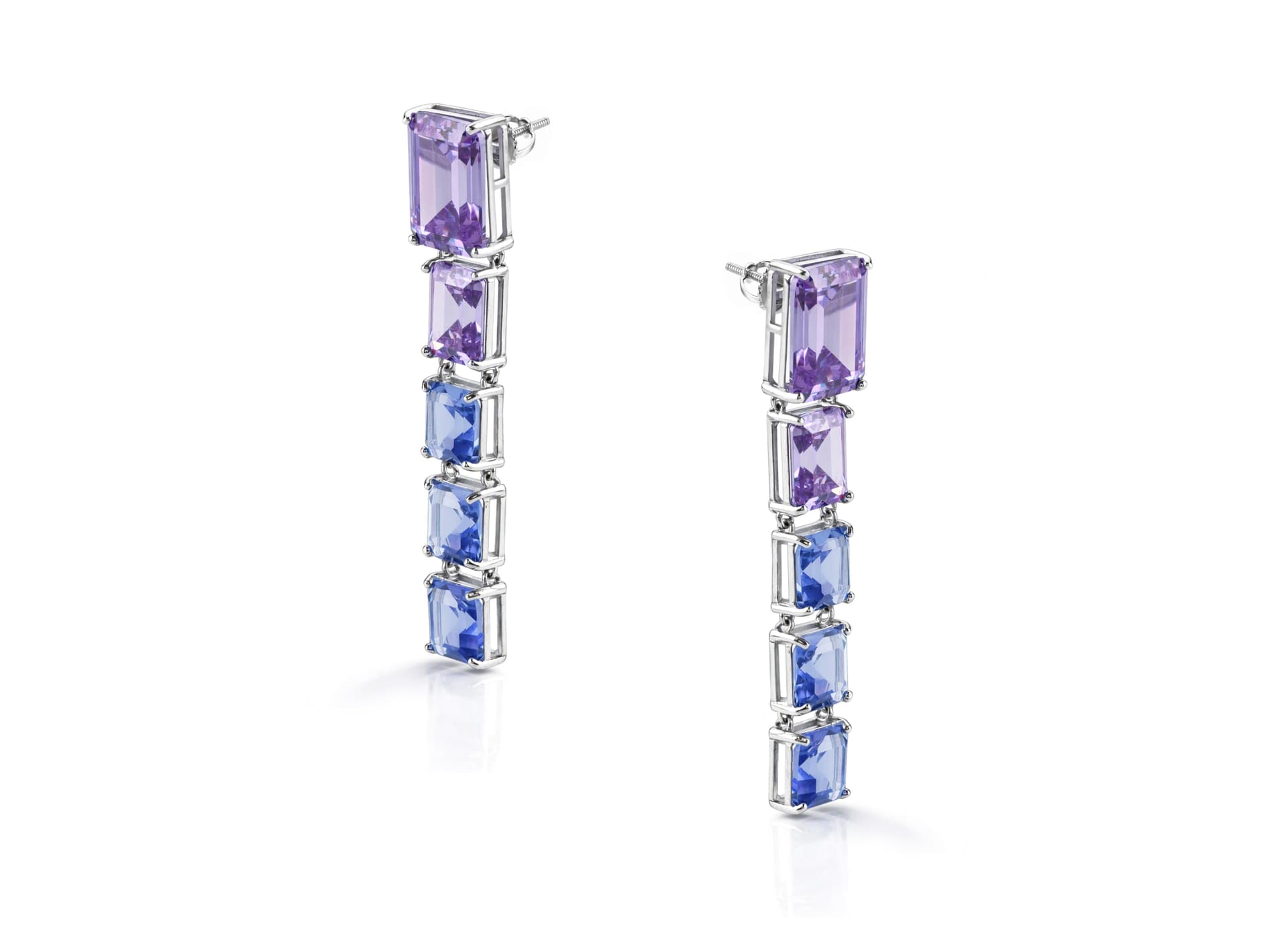 Серьги из серебра 925 с кубическим цирконием
