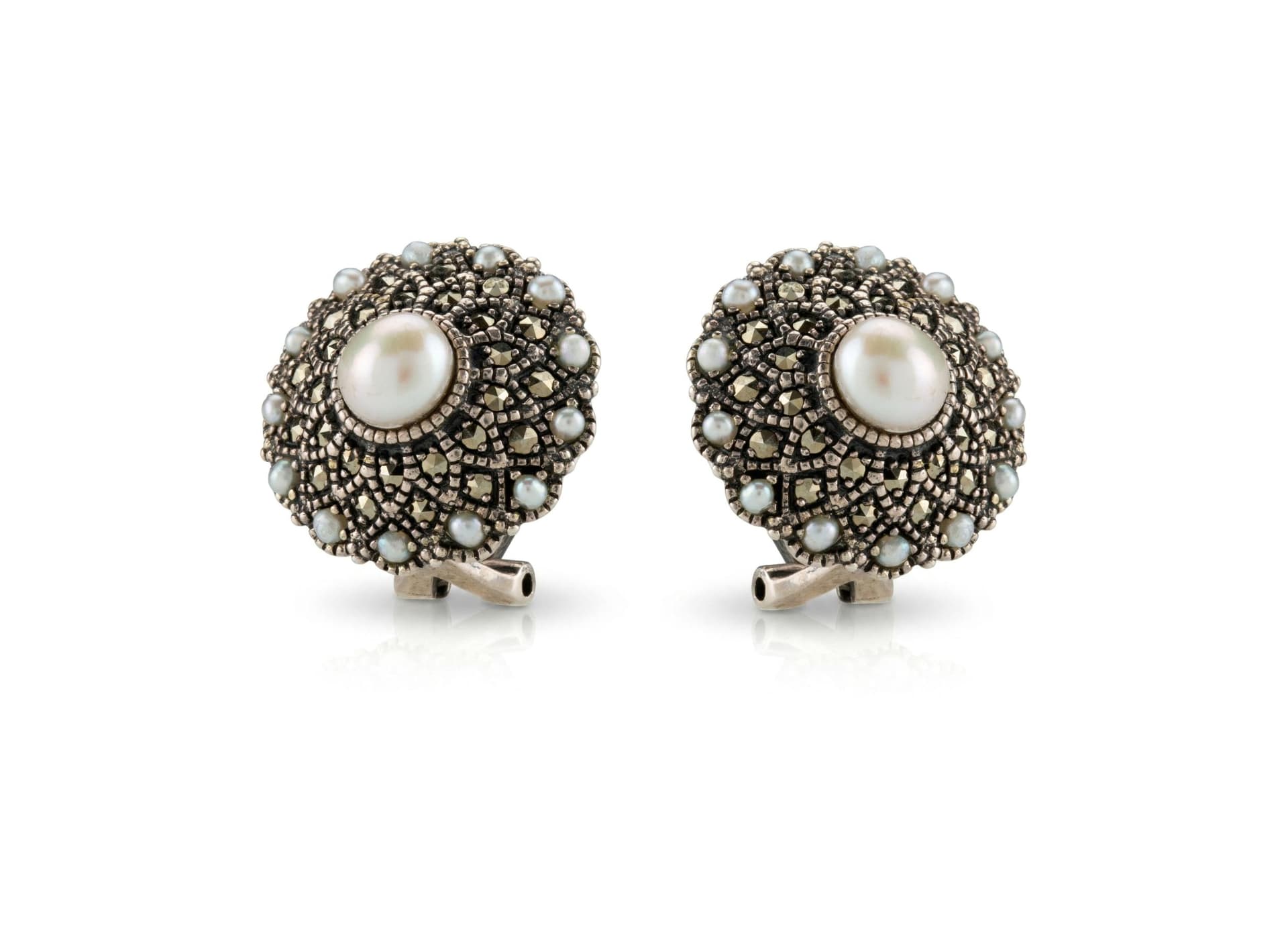 Серьги из серебра 925 с жемчугом