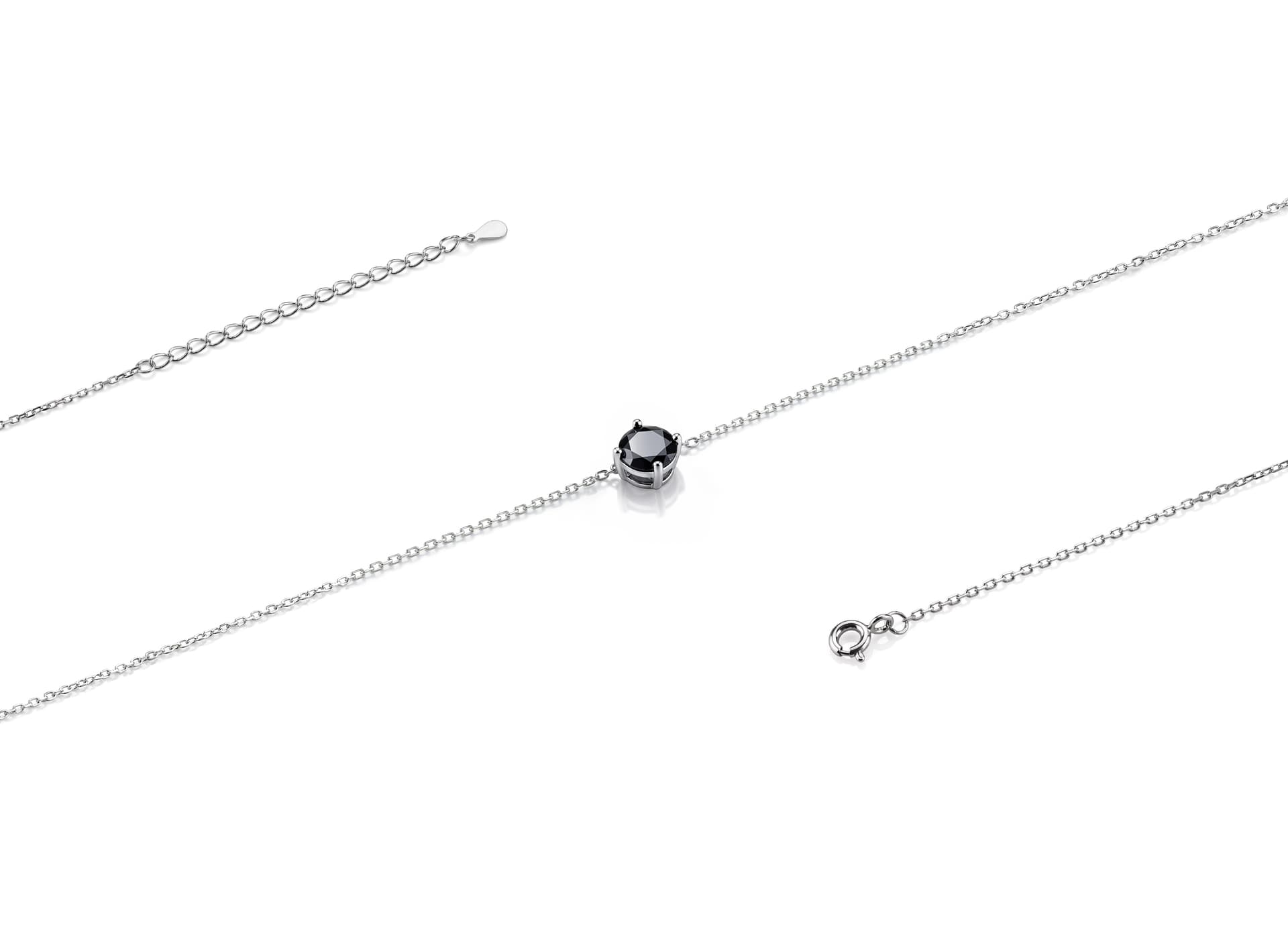 Колье из серебра 925 с кубическим цирконием