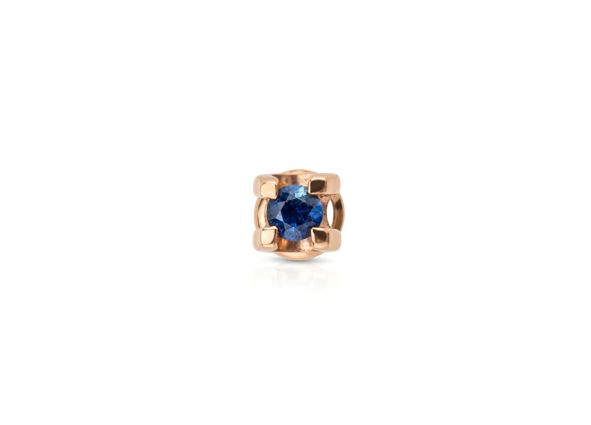 Серьги из золота 585 с сапфирами