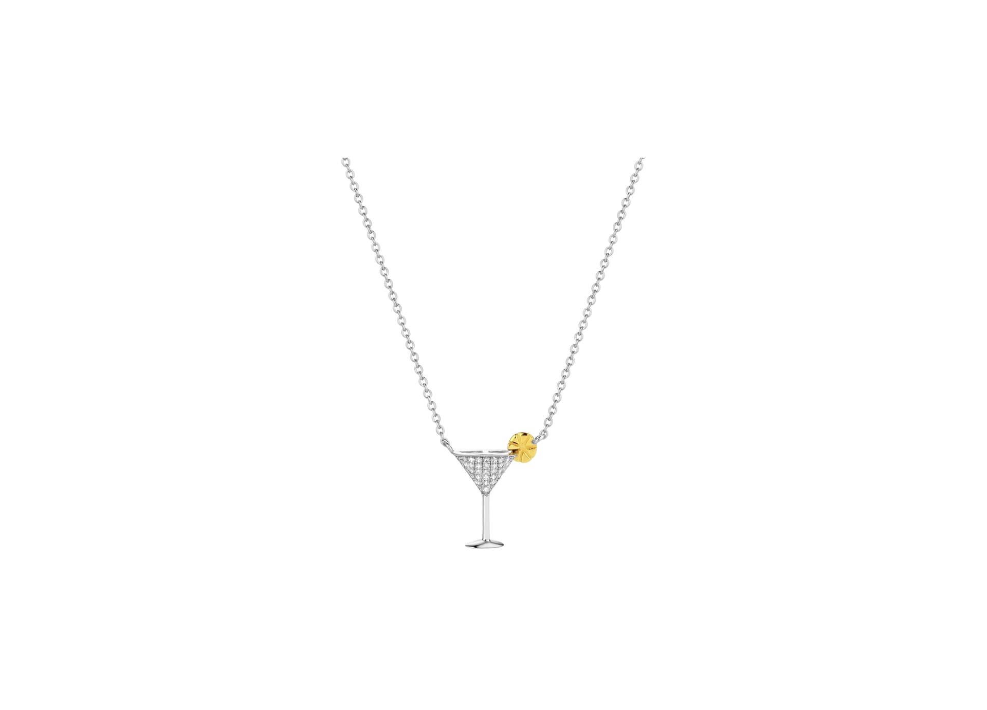 Колье из серебра 925 с фианитами