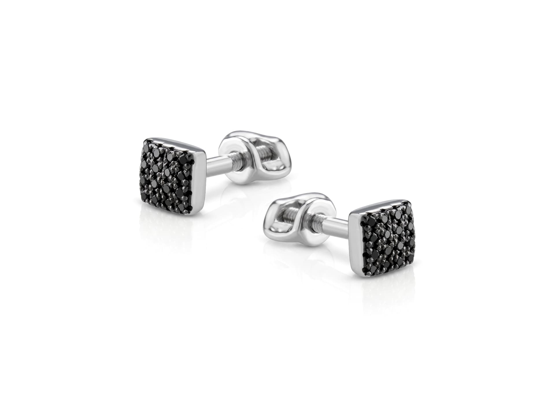 Серьги из золота 585 с бриллиантами