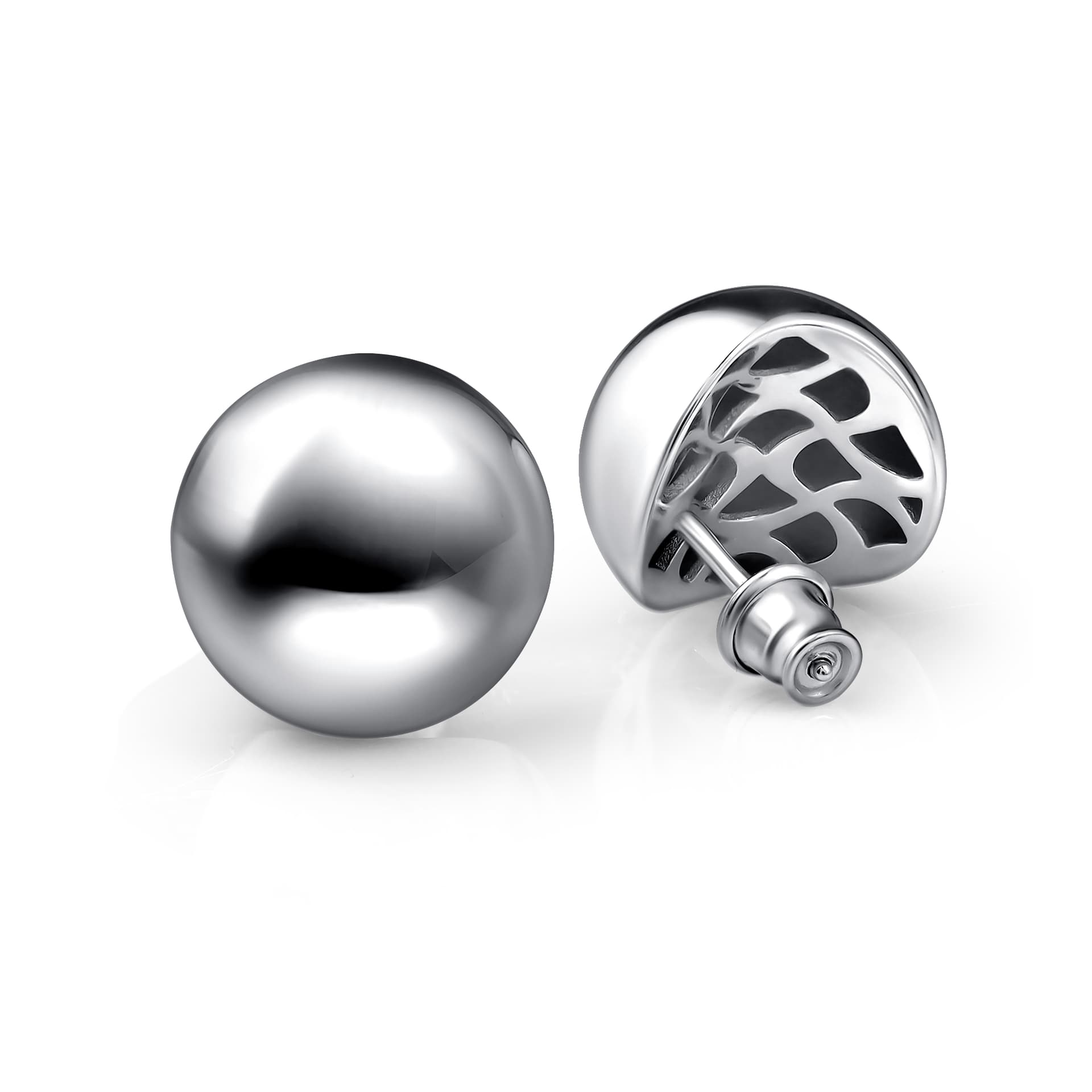 Серьги из серебра 925 без вставки