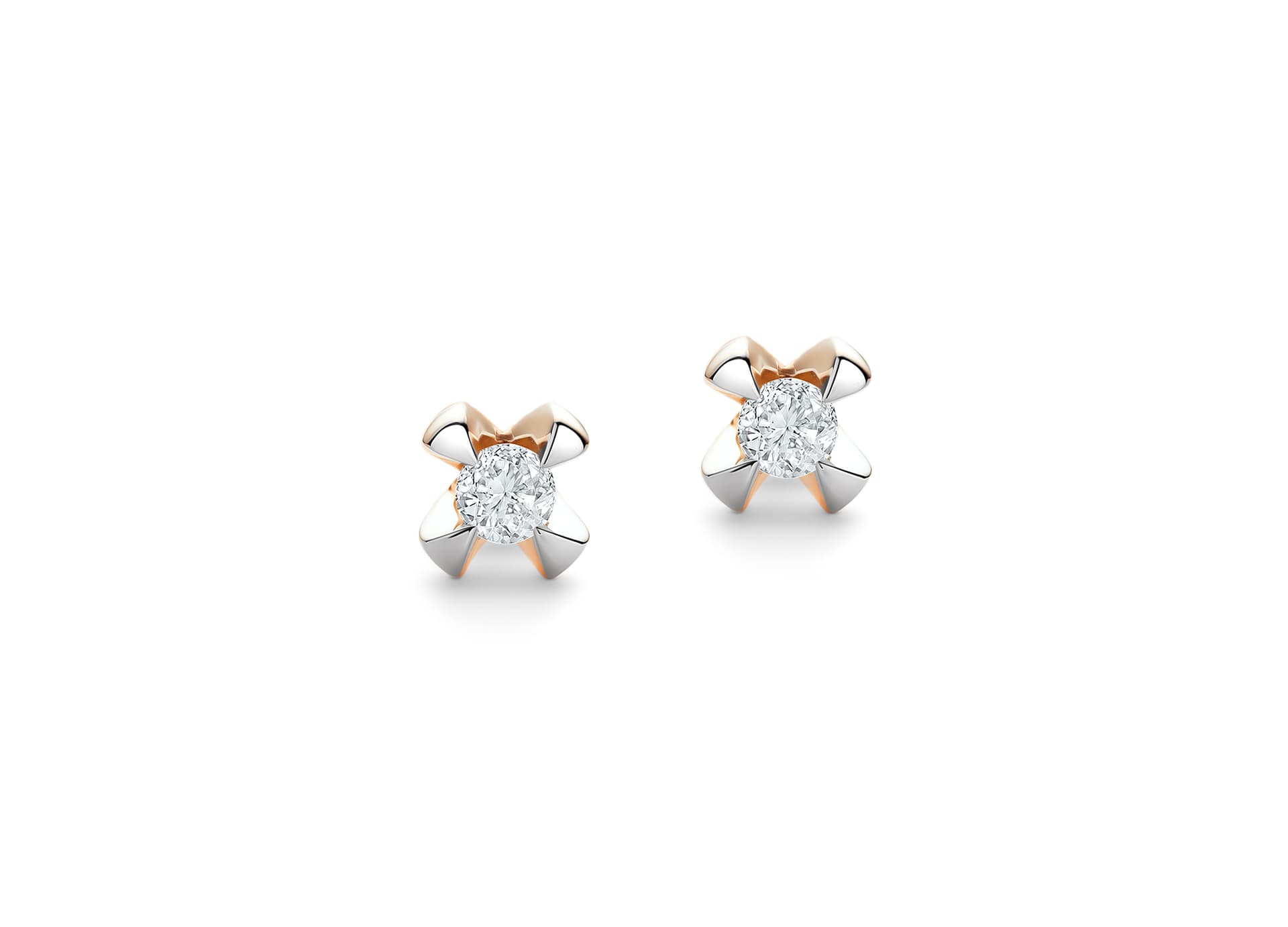 Серьги из золота 585 с бриллиантами