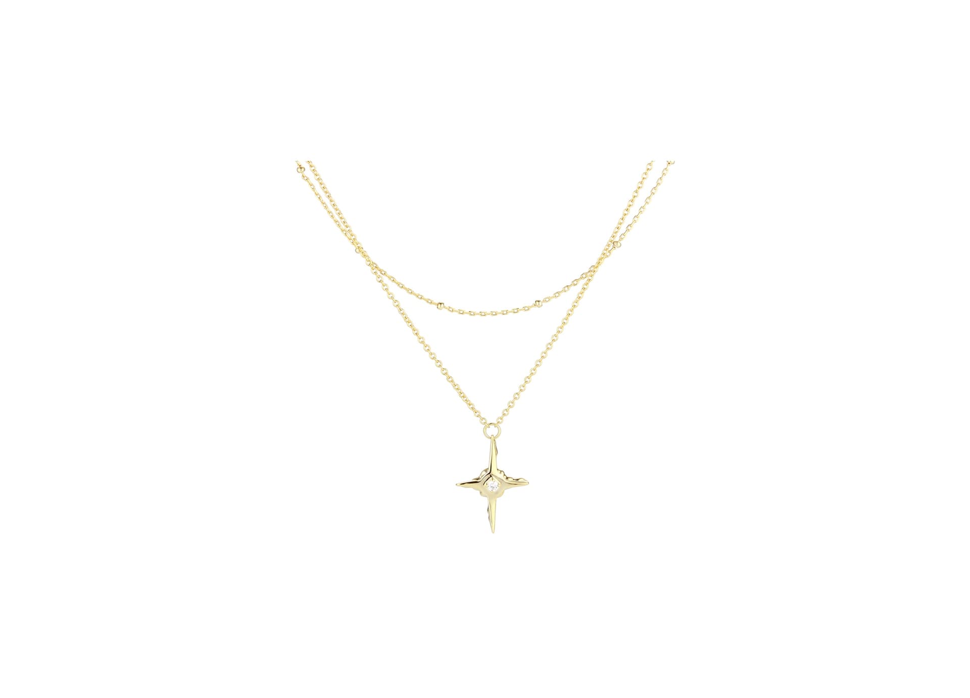 Колье из серебра 925 с фианитами