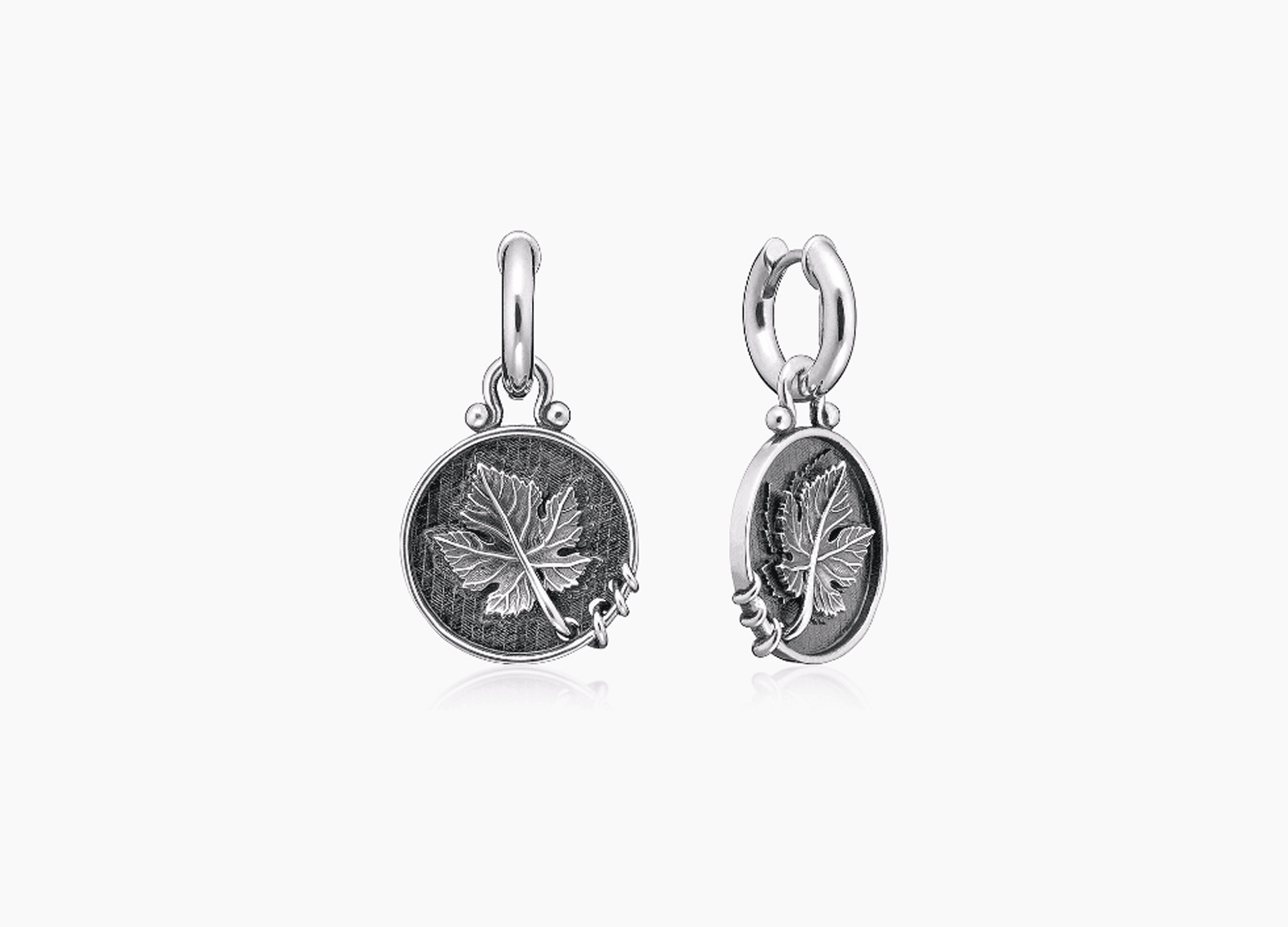 Серьги из серебра 925 с  без вставки