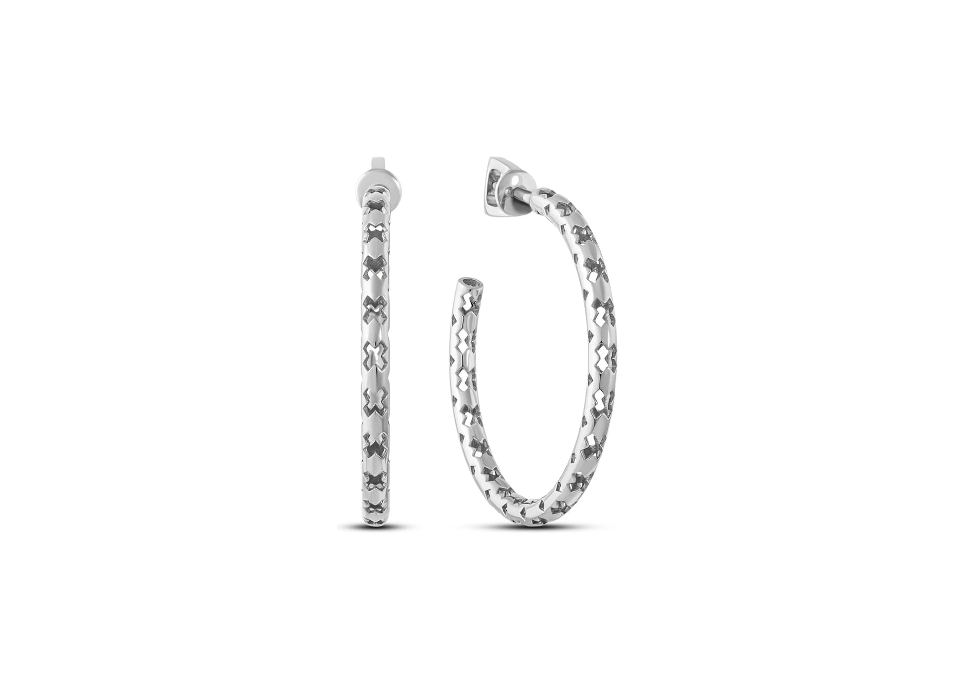Серьги из серебра 925 без вставки