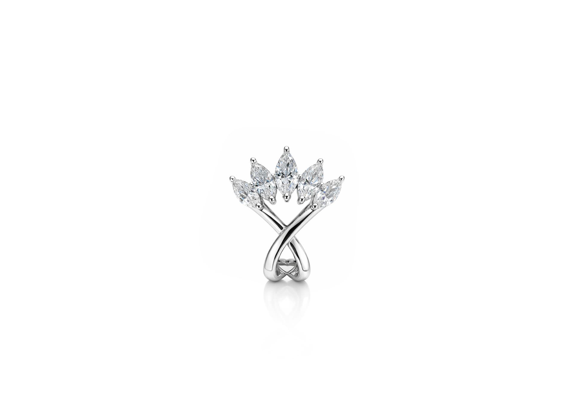 Серьги из серебра 925 с кубическим цирконием