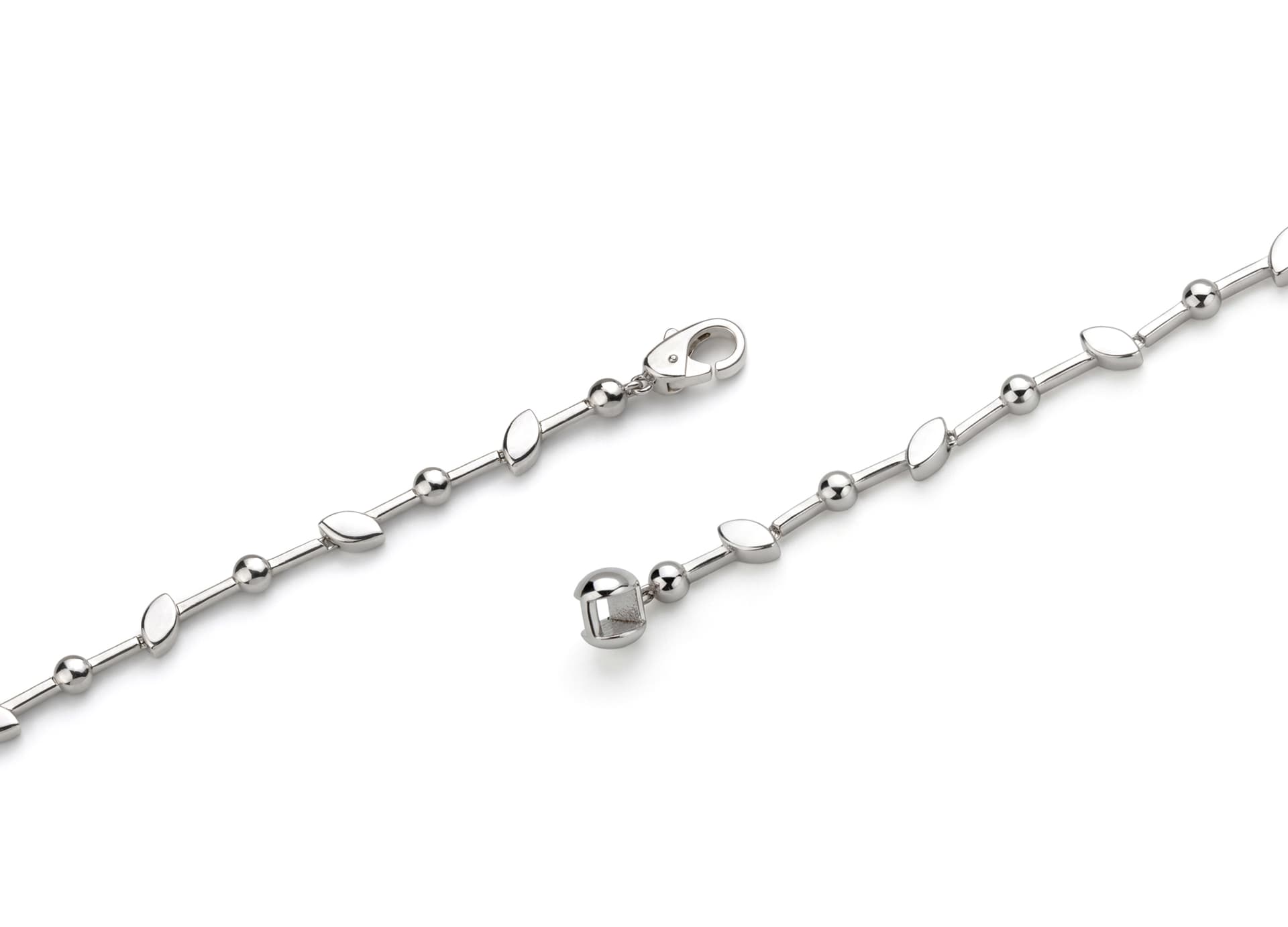 Колье из серебра 925 с фианитами