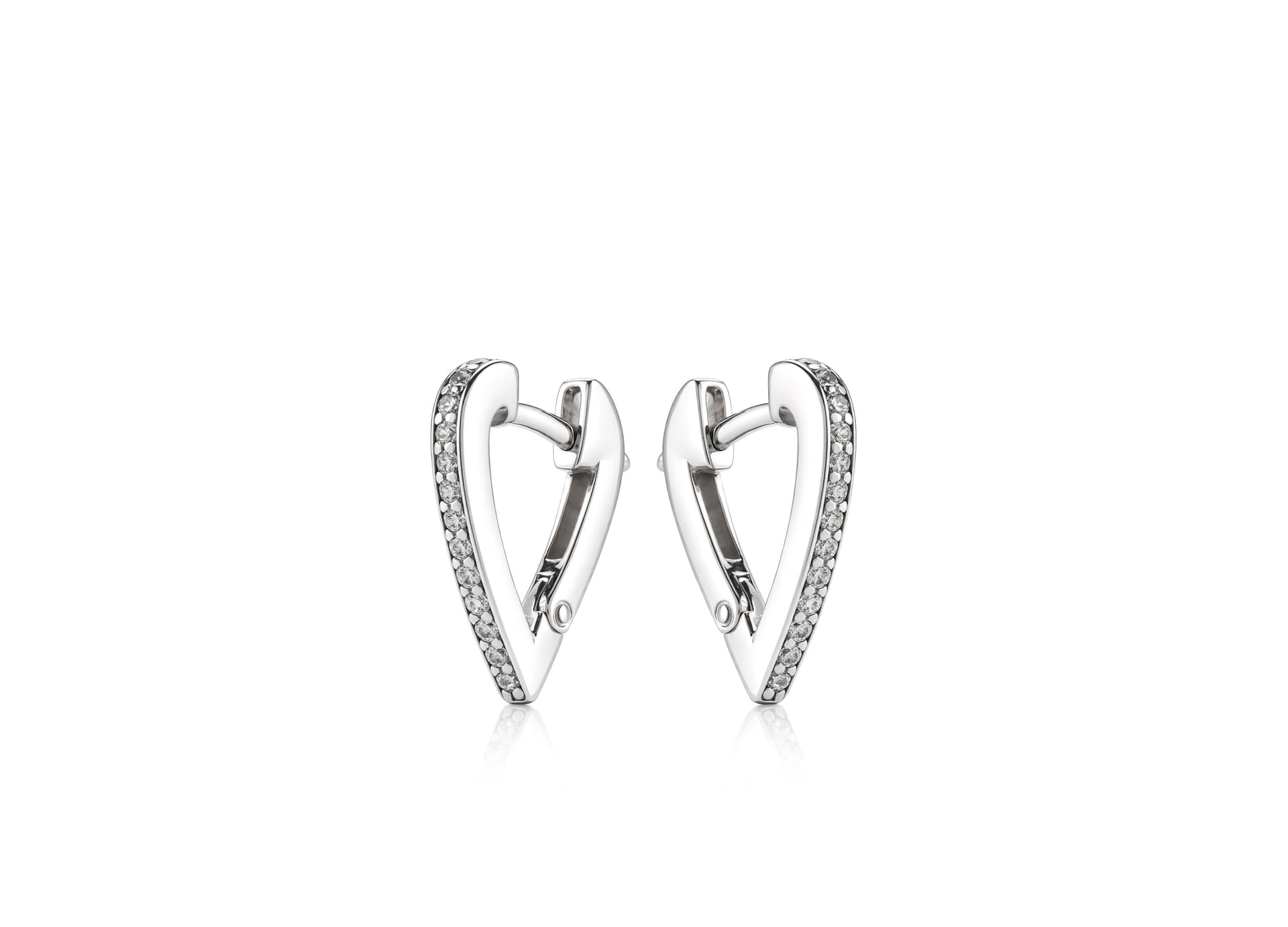 Серьги из серебра 925 с кубическим цирконием