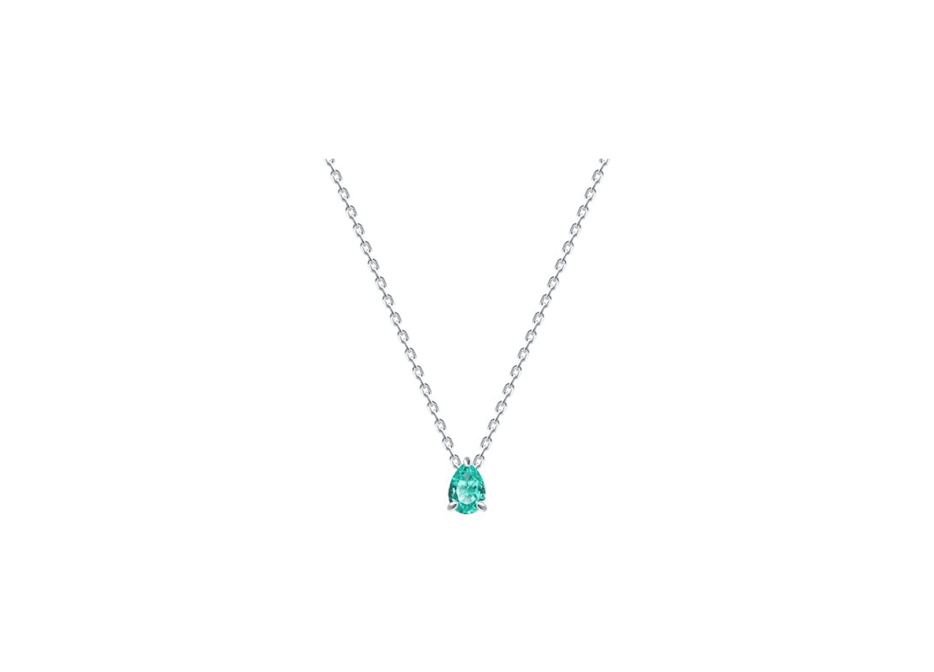 Колье из серебра 925 с фианитами